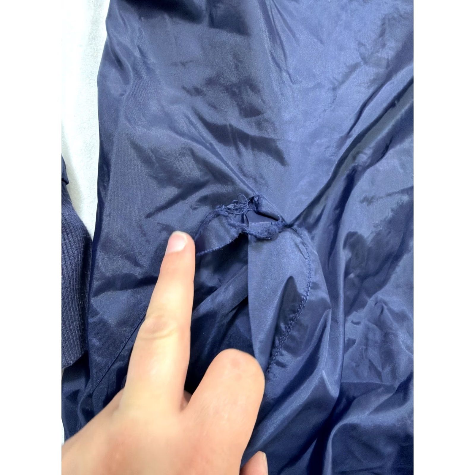 Nautica VINTAGE Nautica Zip Up Windbreaker Jacket XL Men Navy Blue Mid-Length Full Zip Nylon Softshell Streetwear Casual Size US XL / EU 56 / 4 - 5 Thumbnail