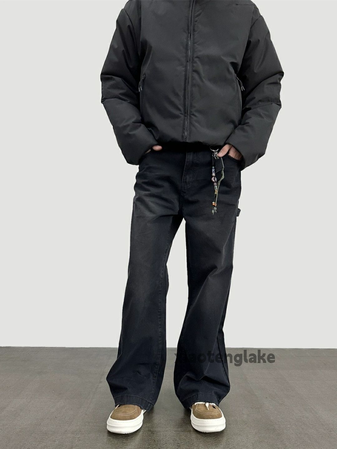 Jean × Vintage washed faded skate hiphop carpenter loose baggy jeans Size US 30 / EU 46 - 2 Thumbnail