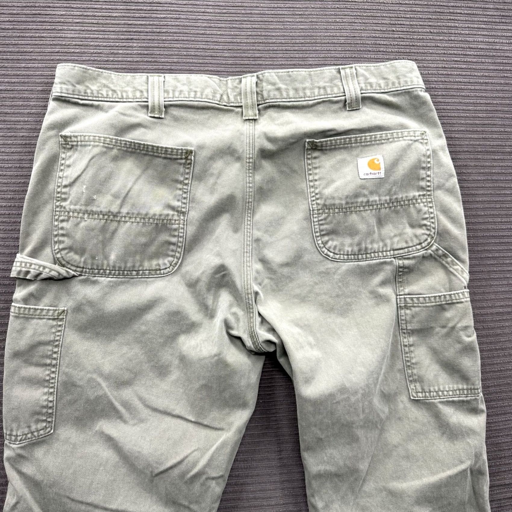 Carhartt Carhartt Carpenter Pants Men 37/31 Green Utility Work Wear Relaxed Fit Size US 37 - 7 Thumbnail