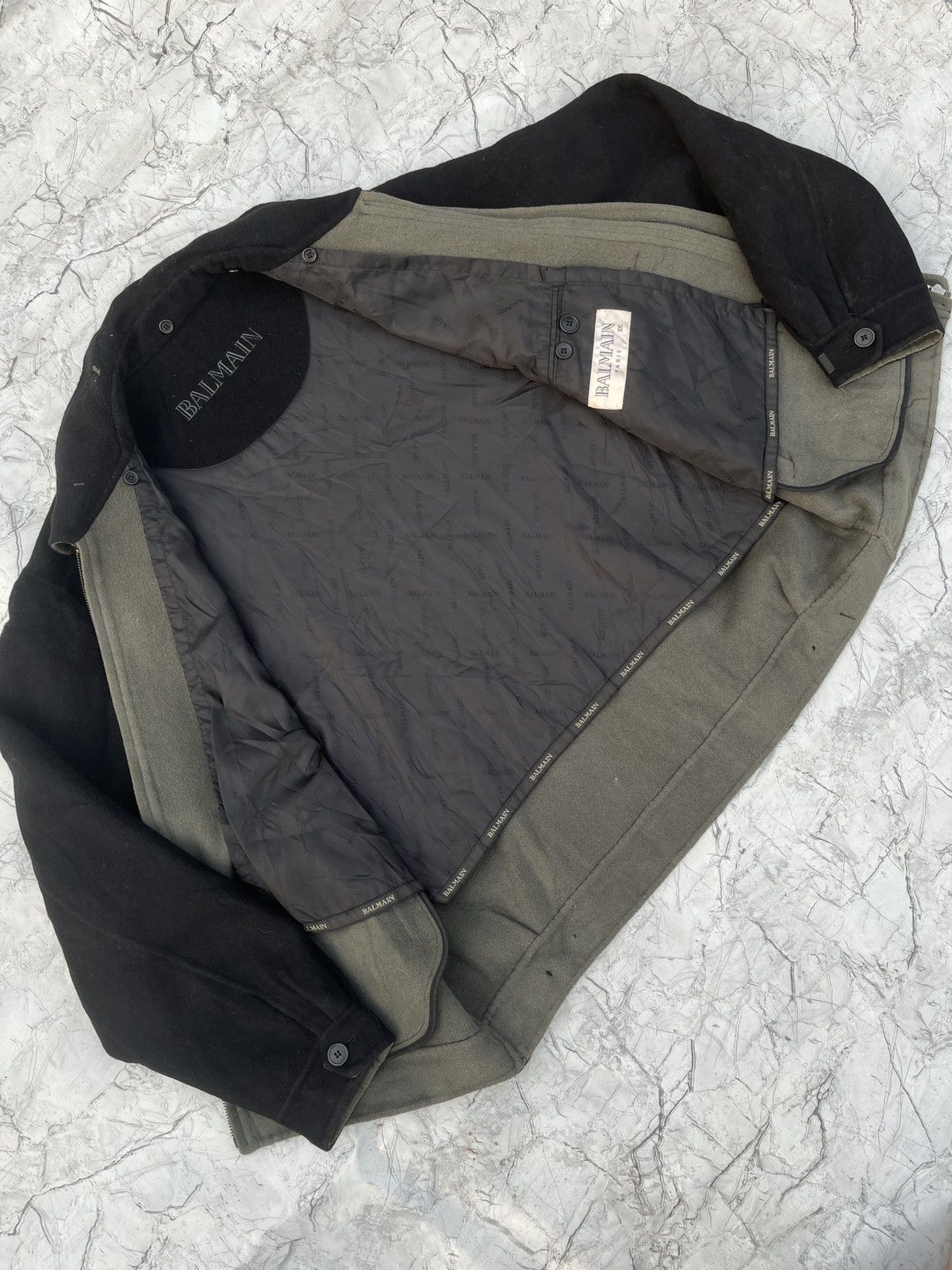 Balmain Vintage Archived Balmain Handmade Cashmere Wool Coat Size US XL / EU 56 / 4 - 5 Thumbnail