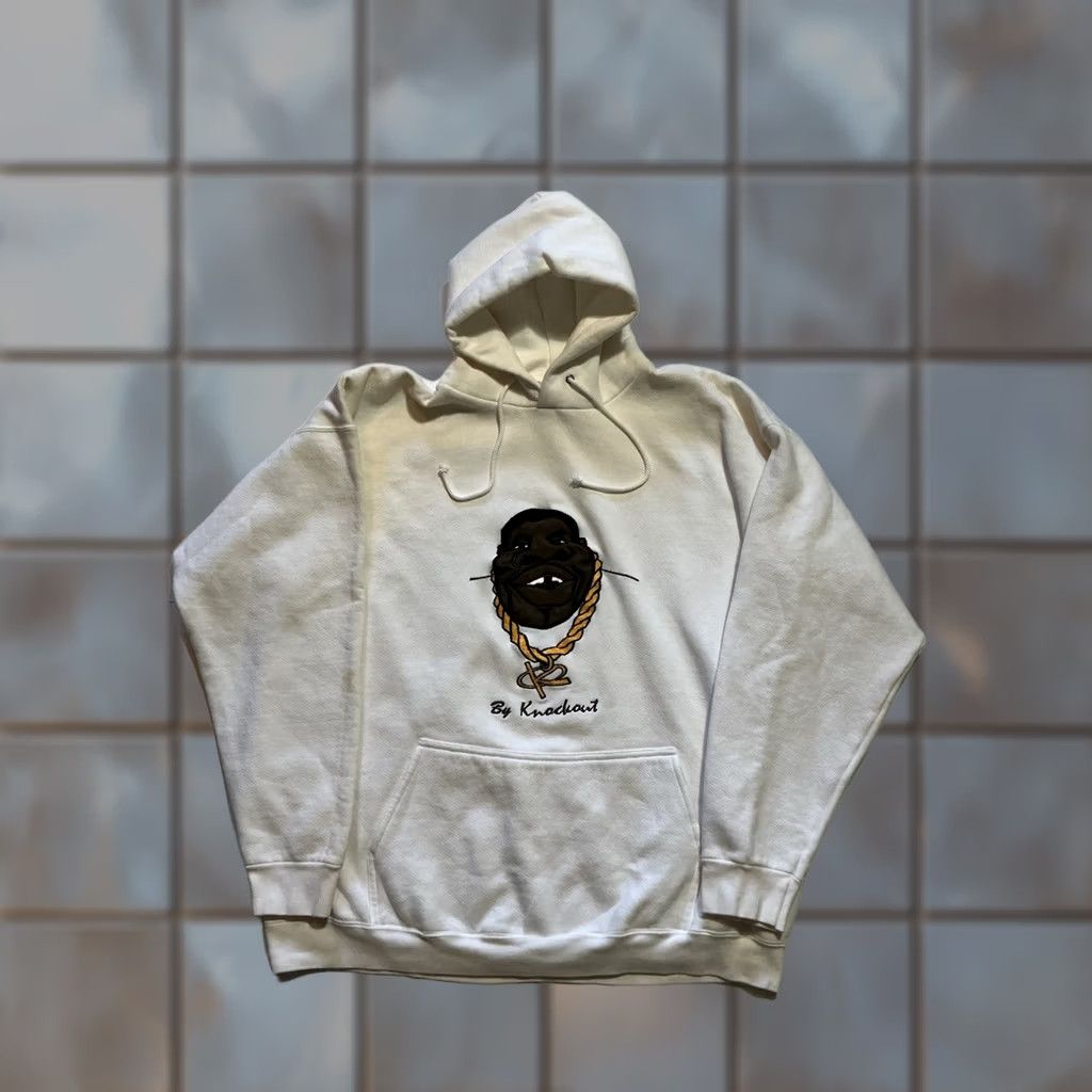 Vintage VINTAGE Knockout 90s Y2K Embroidered Pullover Hoodie XXL White Men Mens Hoodie Size US XXL / EU 58 / 5 - 1 Thumbnail