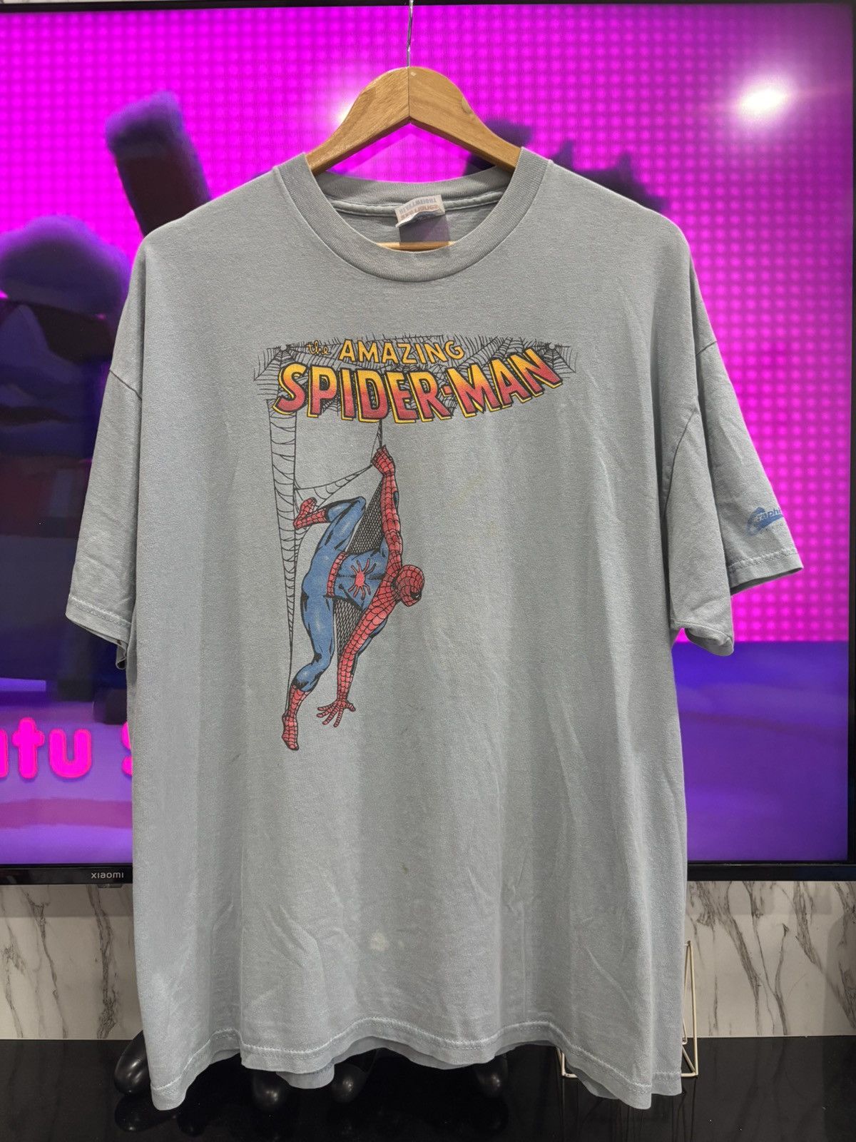 Cartoon Network × Vintage Vintage 90’s Spiderman Graphitti Designs Tshirt Size US XL / EU 56 / 4 - 1 Thumbnail