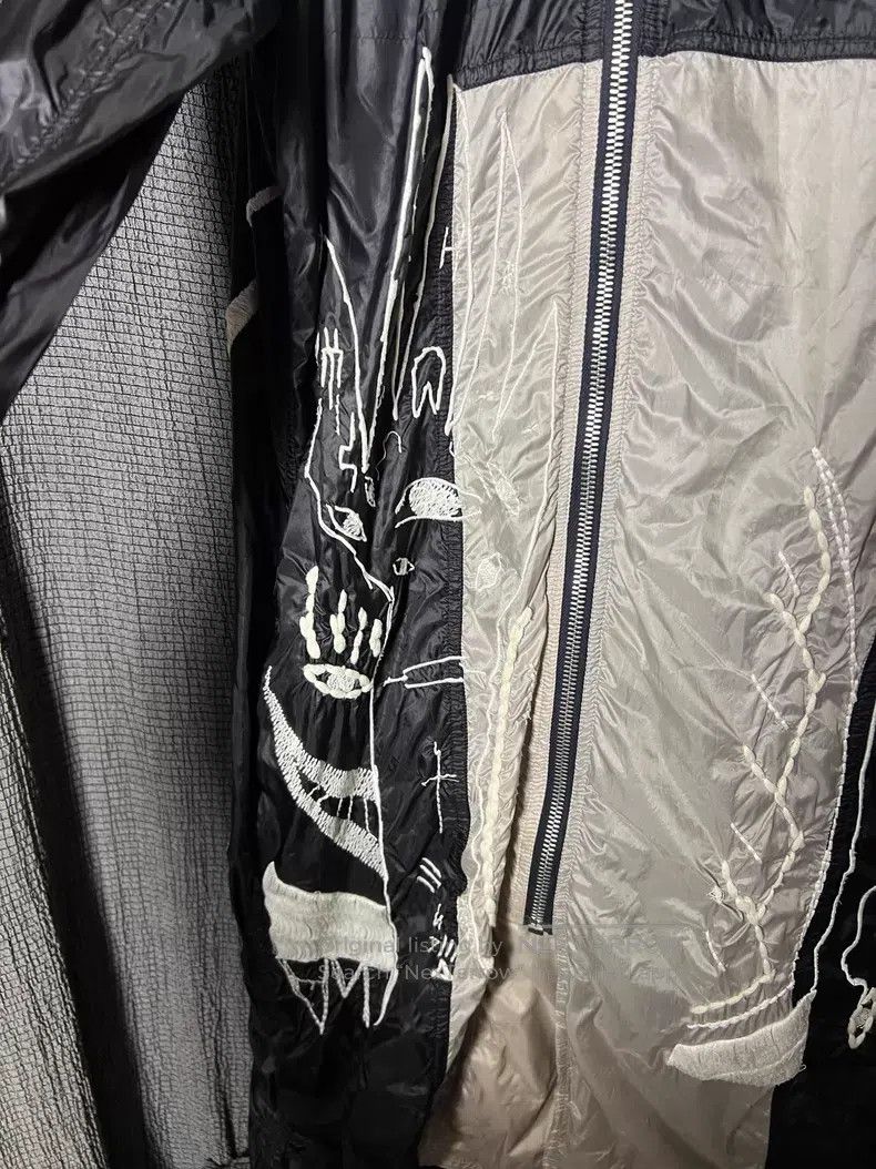 Rick Owens RICK OWENS Thousand Needle Ghost Face Embroidered Scarf Wi Size US L / EU 52-54 / 3 - 5 Thumbnail