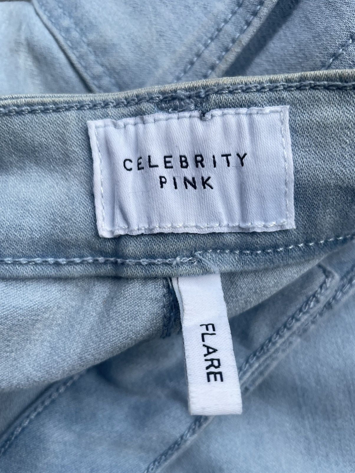 Japanese Brand Flare Celebrity Pink Strech Denim Size 30" / US 8 / IT 44 - 15 Thumbnail