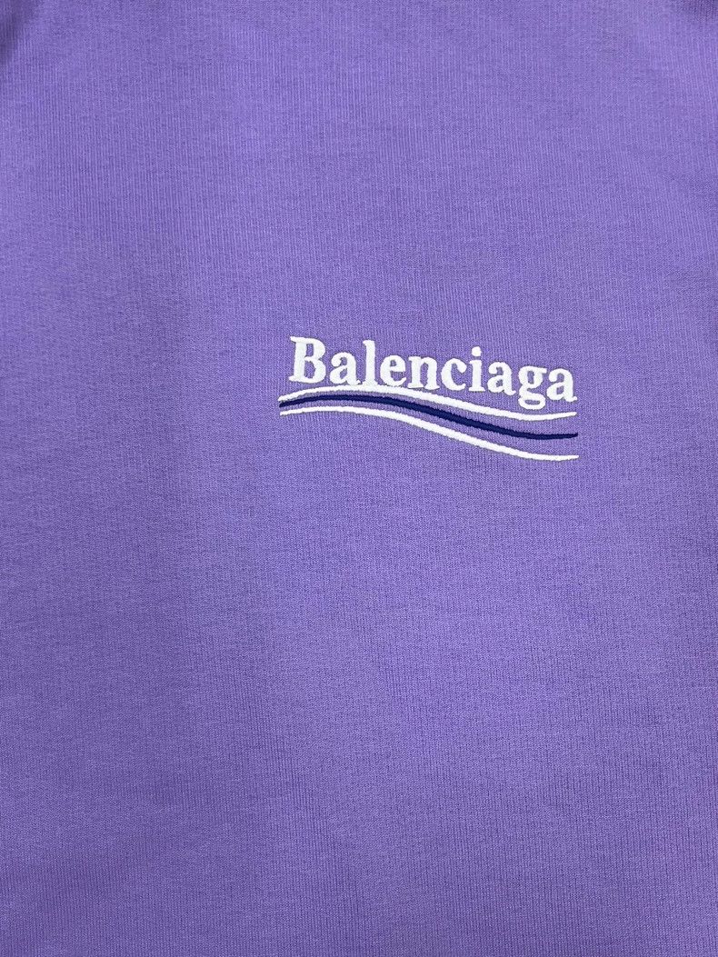 Balenciaga Balenciaga LogoLogoEmbroidered Pullover Hoodie Size US L / EU 52-54 / 3 - 3 Thumbnail