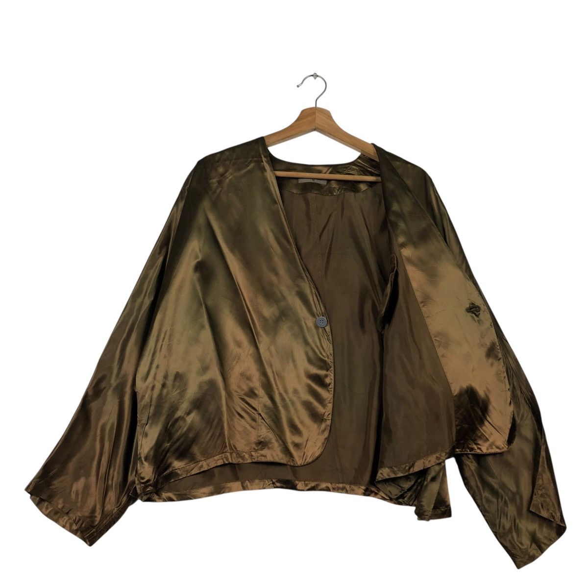 Yohji Yamamoto 🔥VINTAGE Y’S YOHJI YAMAMOTO SATIN JACKET Size US M / EU 48-50 / 2 - 3 Thumbnail