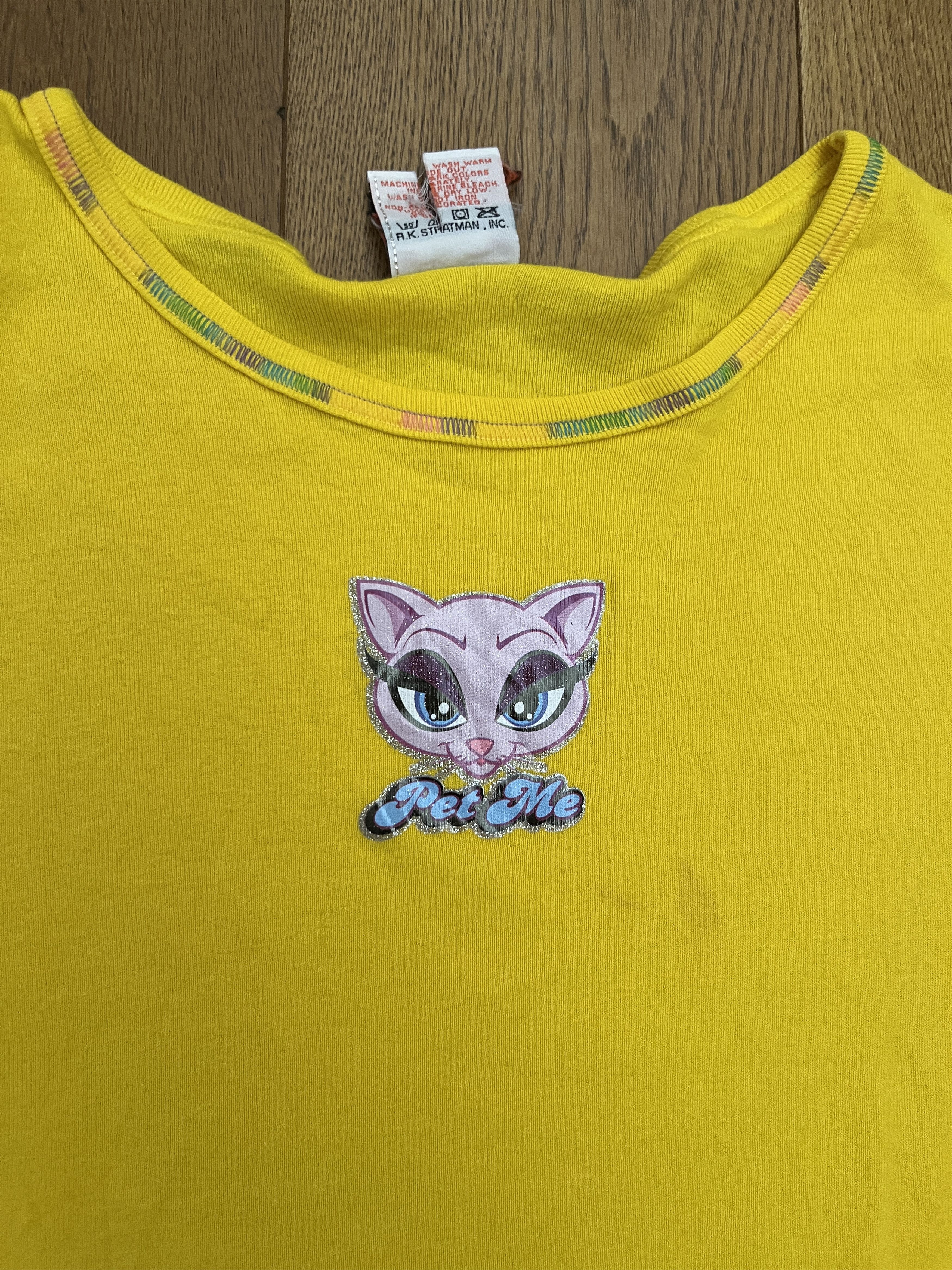 Harley Davidson Vtg Y2K Harley Davidson "Pet Me" Cat Graphic Tee 2X Size XXL / US 16-18 / IT 52-54 - 2 Thumbnail