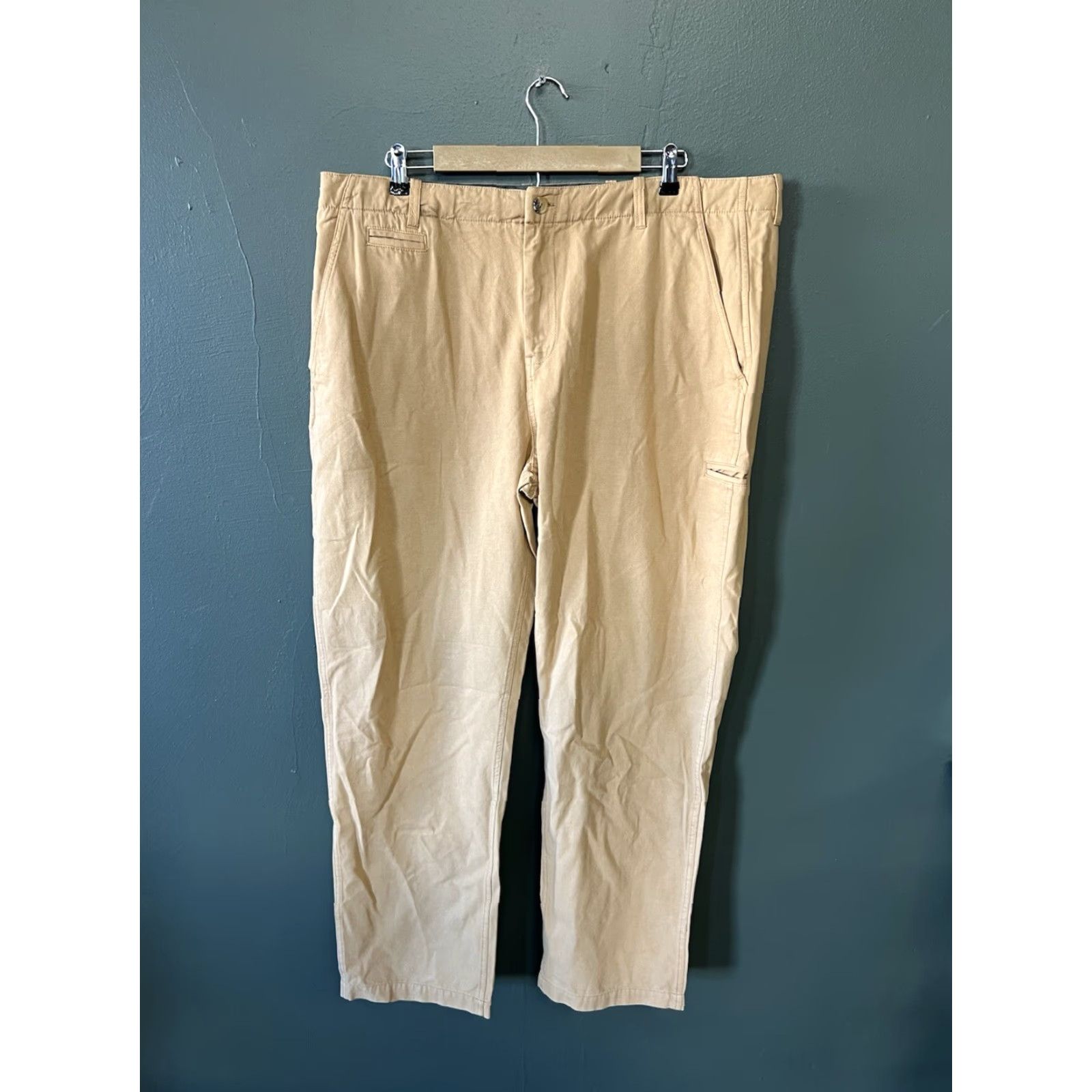 Carbon2Cobalt Carbon 2 Cobalt Mens Khaki Outdoor Straight Leg Pants Size 40 Regular Brown Pants Mens 40 Khakis Straight Leg Inseam 31in Size US 40 / EU 56 - 2 Thumbnail
