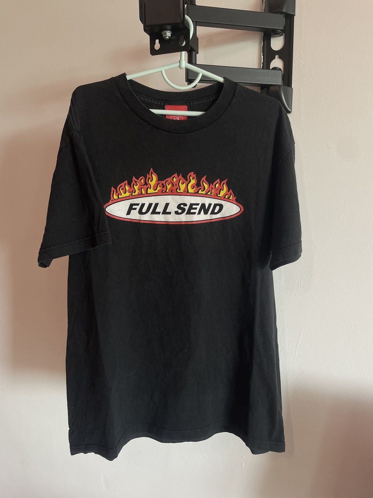 Full Send Vintage Full Send Flames Tee Y2K Streetwear Black T-Shirt Size US L / EU 52-54 / 3 - 1 Thumbnail