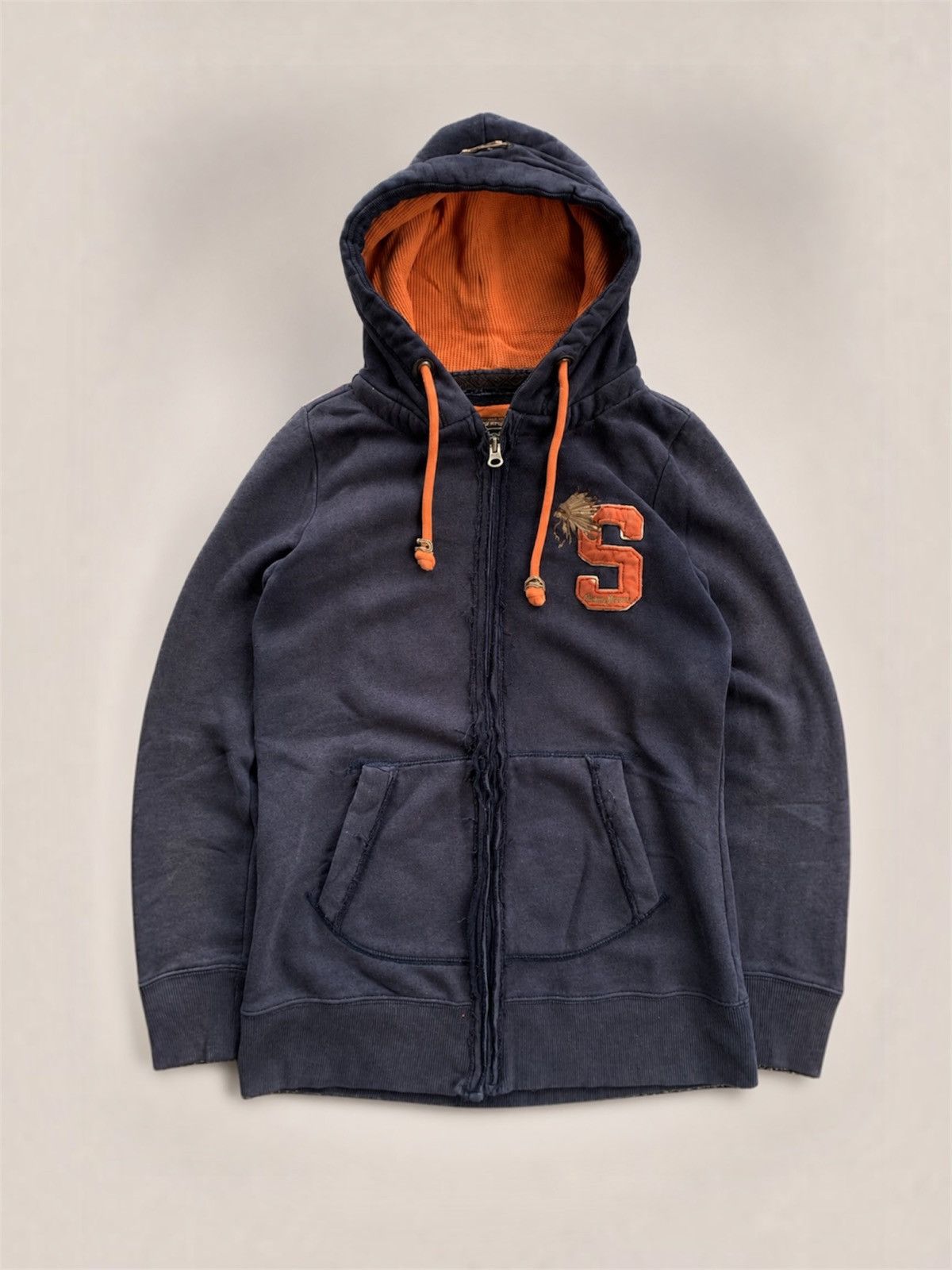 Japanese Brand Japanese Shane Sick Sunfaded Distressed Vintage Zip Hoodie Size US S / EU 44-46 / 1 - 1 Thumbnail