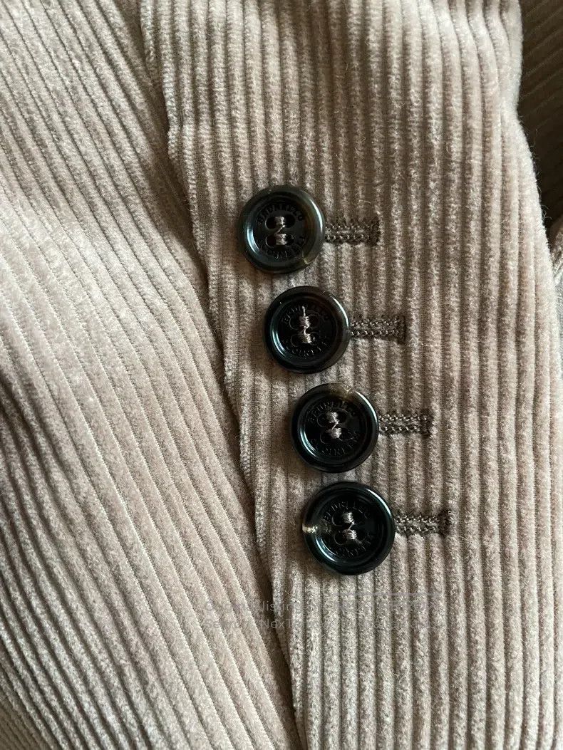 Brunello Cucinelli Brunello Cucinelli Fine Stripe Sea Island Cotton Corduroy Size 48L - 4 Thumbnail