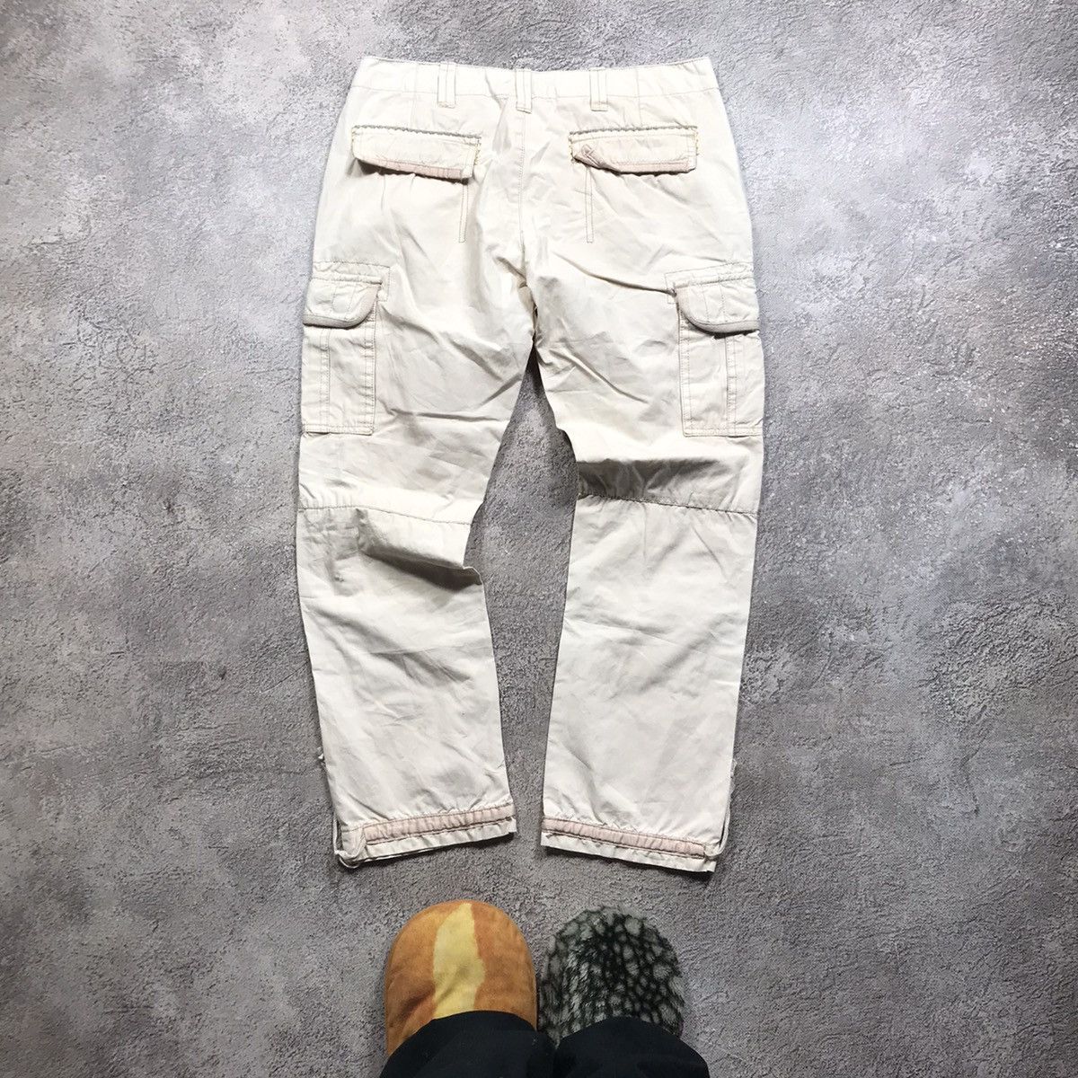 Vintage Vintage 90s Baggy Cargo Pants Distressed Workwear Grunge 30 Size 30" / US 8 / IT 44 - 6 Thumbnail