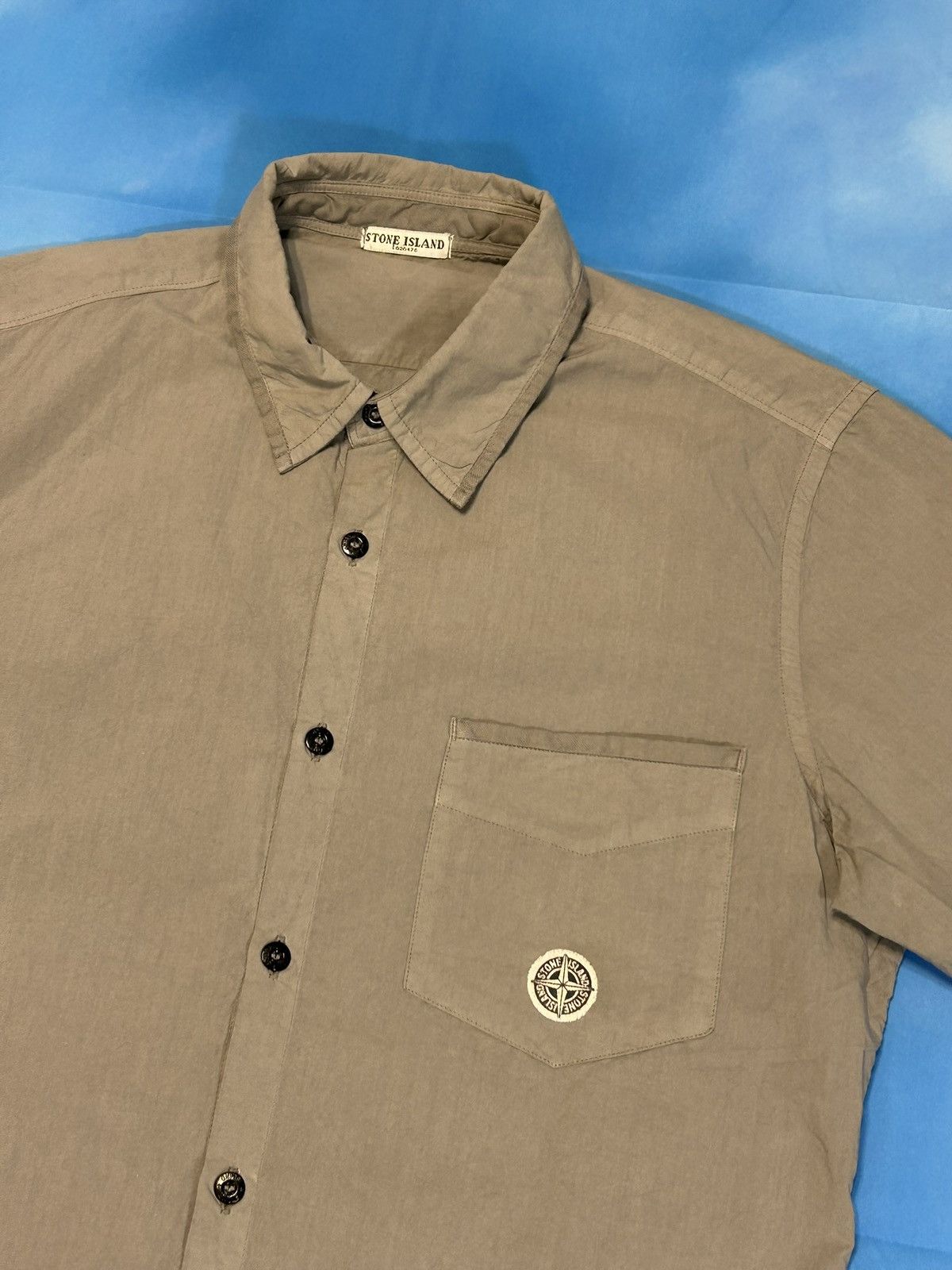 Vintage Stone Island Shirt in Gray, Men's — image 2 of 6