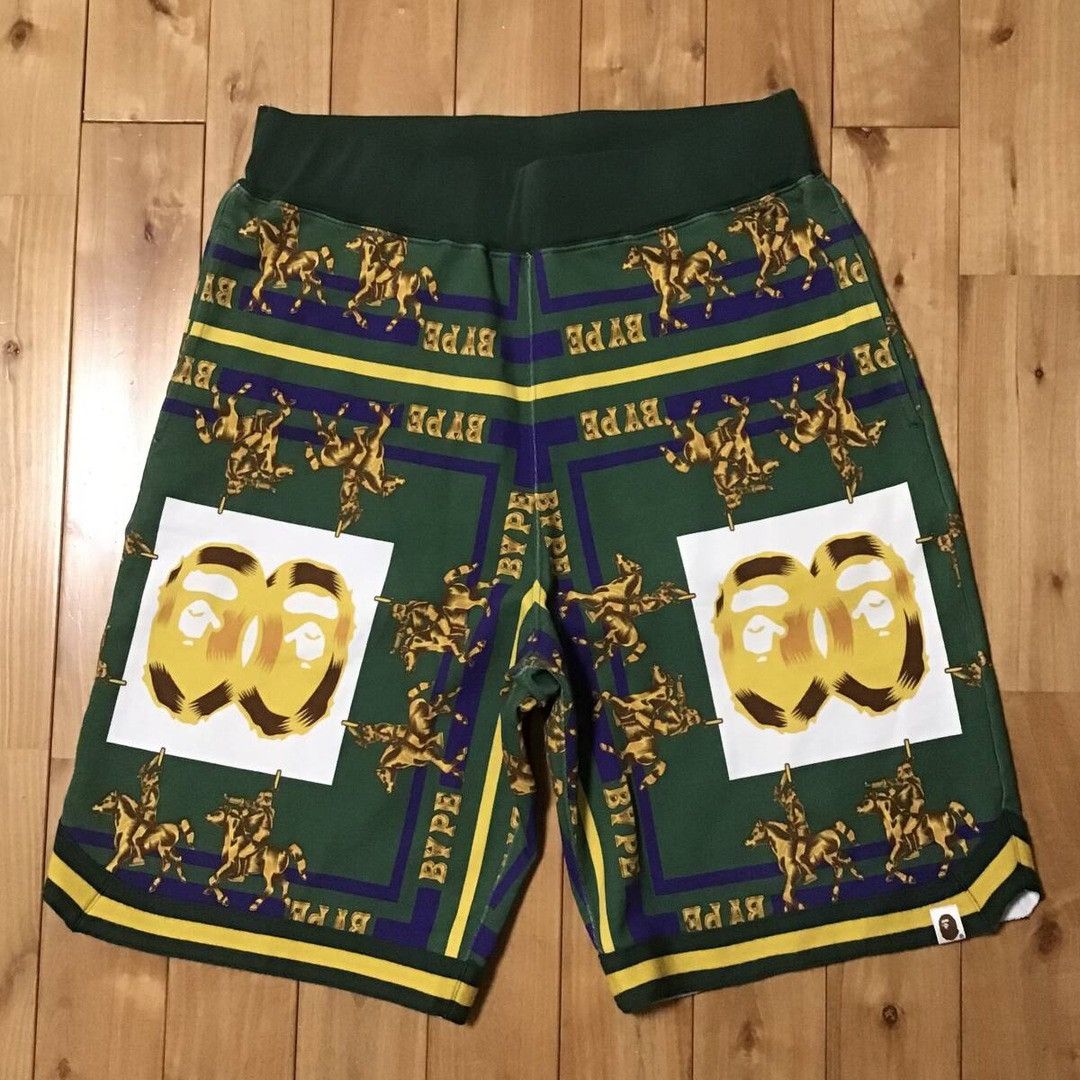 Bape BAPE DOUBLE APE HEAD sweat shorts a bathing ape ★size L Size US 34 / EU 50 - 1 Thumbnail