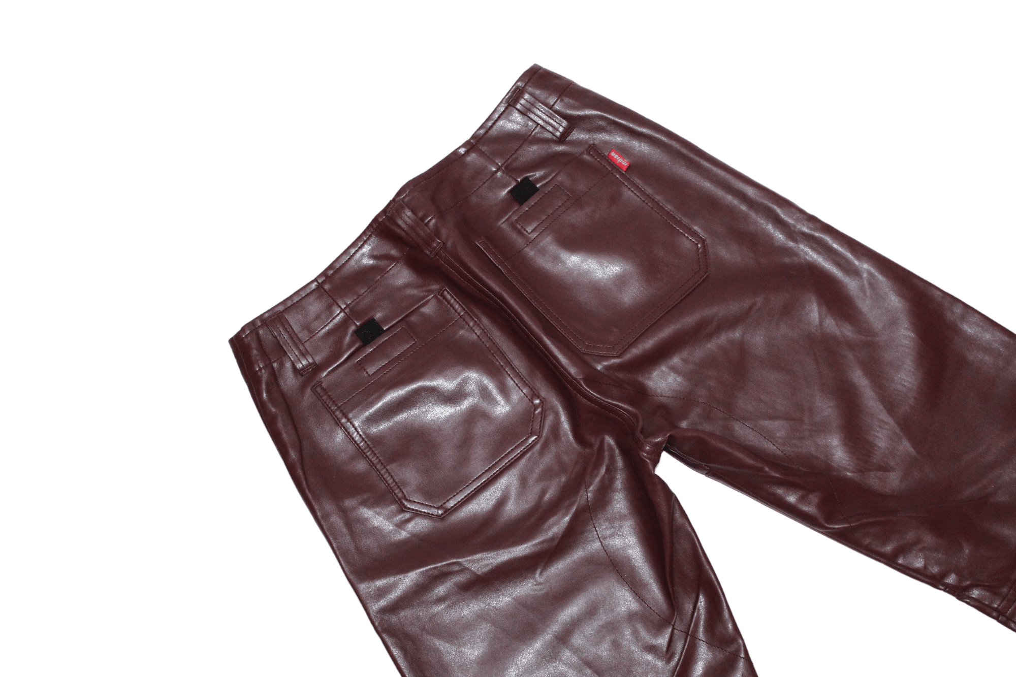 Indian Motorcycle 90s Vtg Indians Double Knee Zipper Faux Leather Biker Pants Size US 30 / EU 46 - 5 Thumbnail
