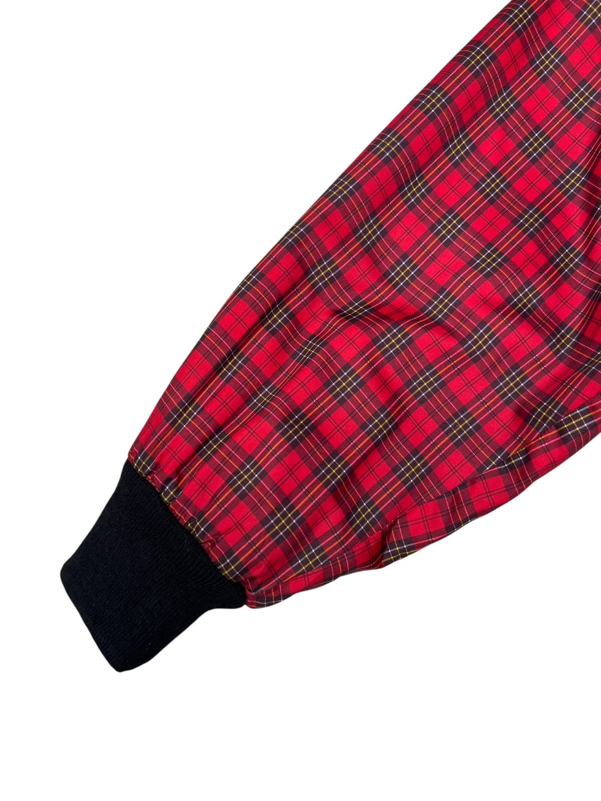 Mila Schon Vintage 80s 90s Mila Schon Red Tartan Bomber Jacket Size US XL / EU 56 / 4 - 14 Thumbnail