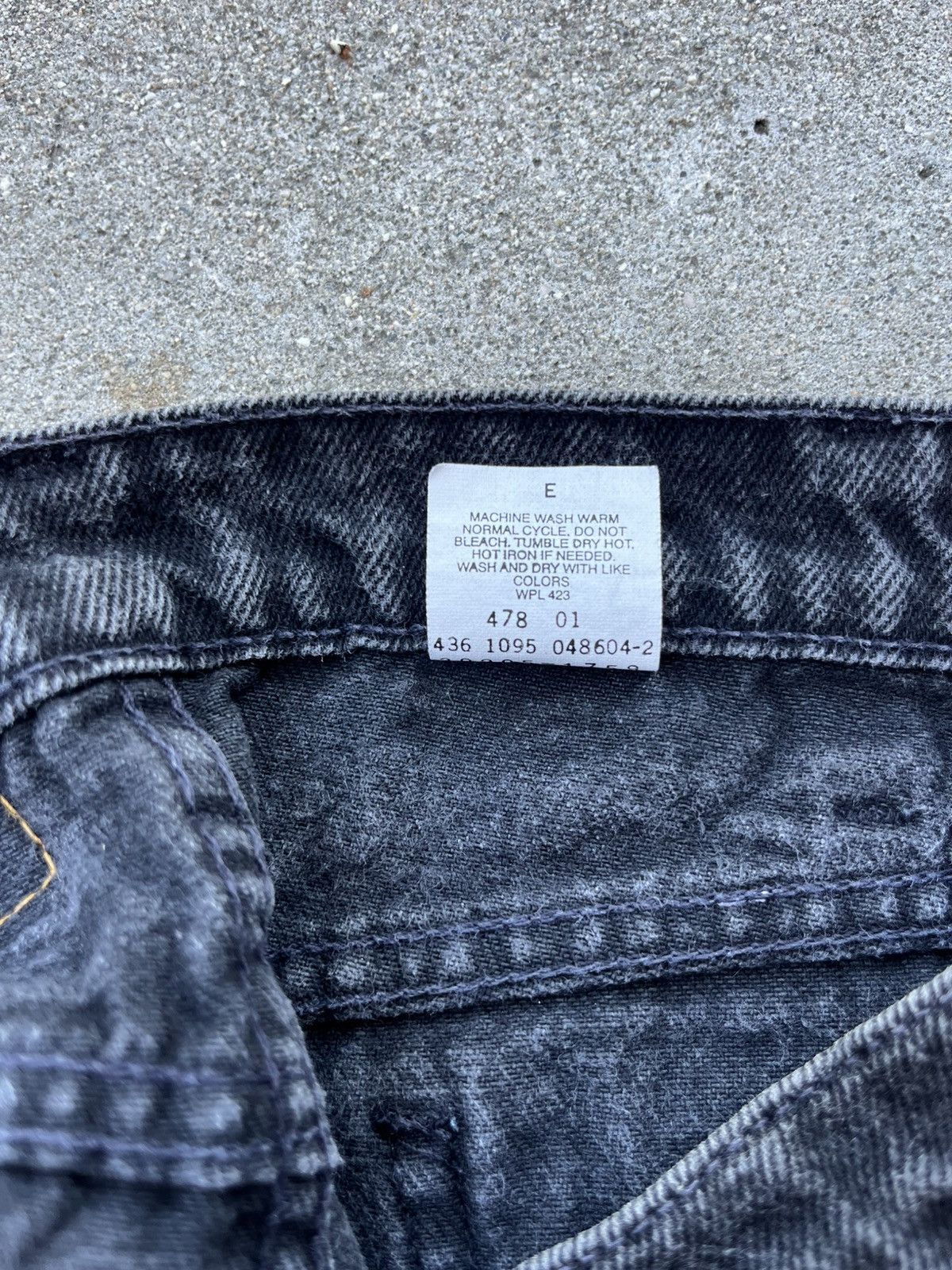 Levi's × Vintage Vintage Orange Tab Levi’s 550 Black Jean Shorts Denim Jorts Size US 29 - 6 Thumbnail