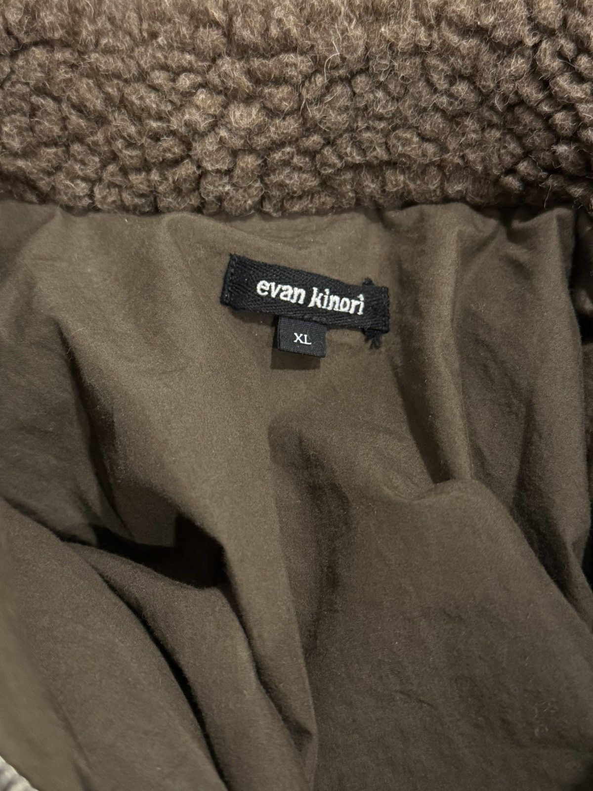 Evan Kinori Evan Kinori Undyed Brown Fleece Jacket Size US XL / EU 56 / 4 - 3 Thumbnail