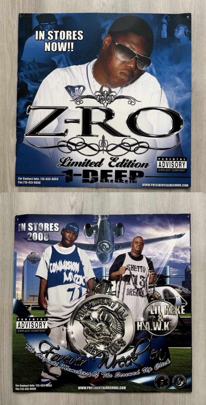 Vintage Zro 1 Deep / Lil Keke Big HAWK Forever Wreck’en Album Poster Size ONE SIZE - 1 Thumbnail