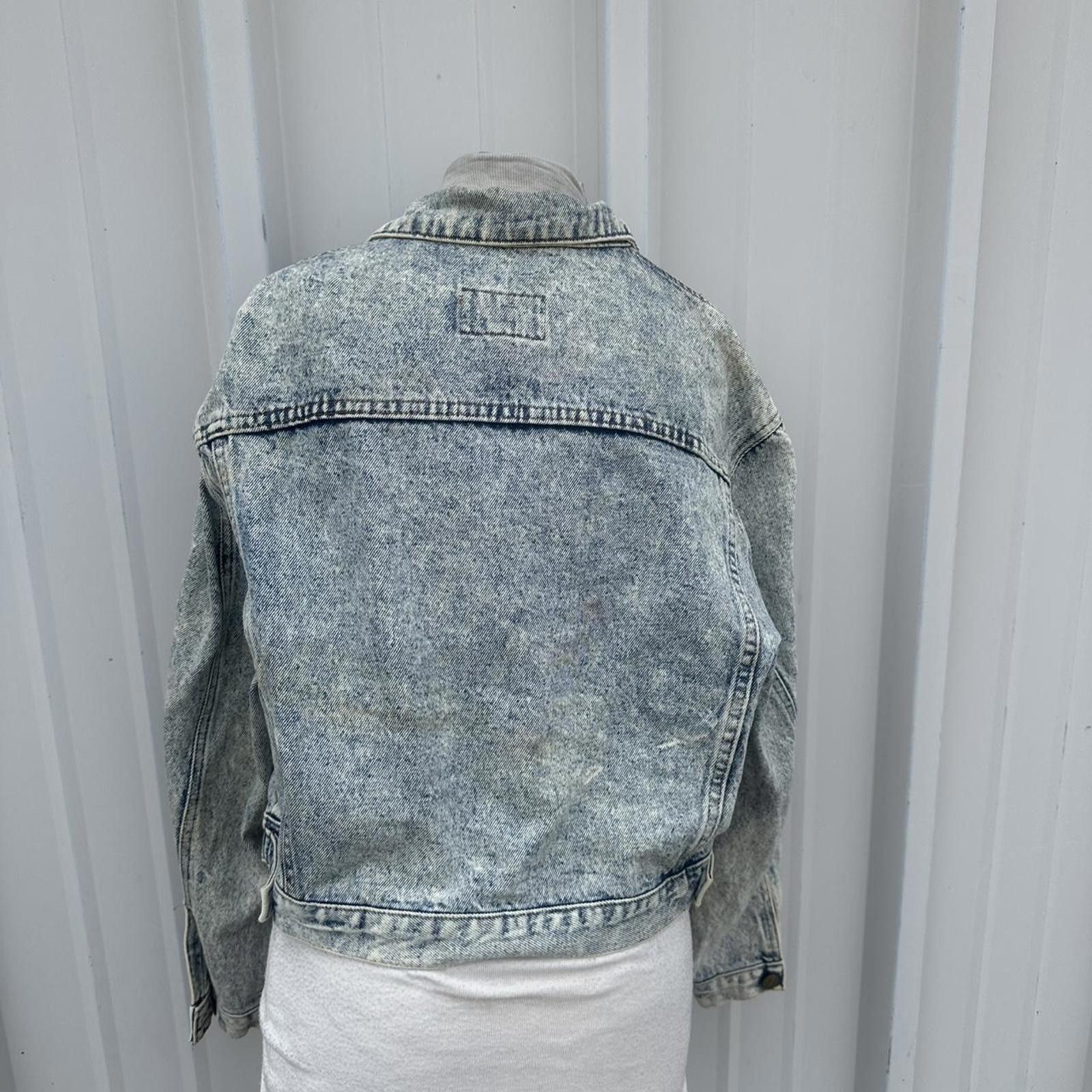 Other Vintage 80s FORENZA Light Acid Wash Denim Jean Trucker Size M / US 6-8 / IT 42-44 - 3 Thumbnail