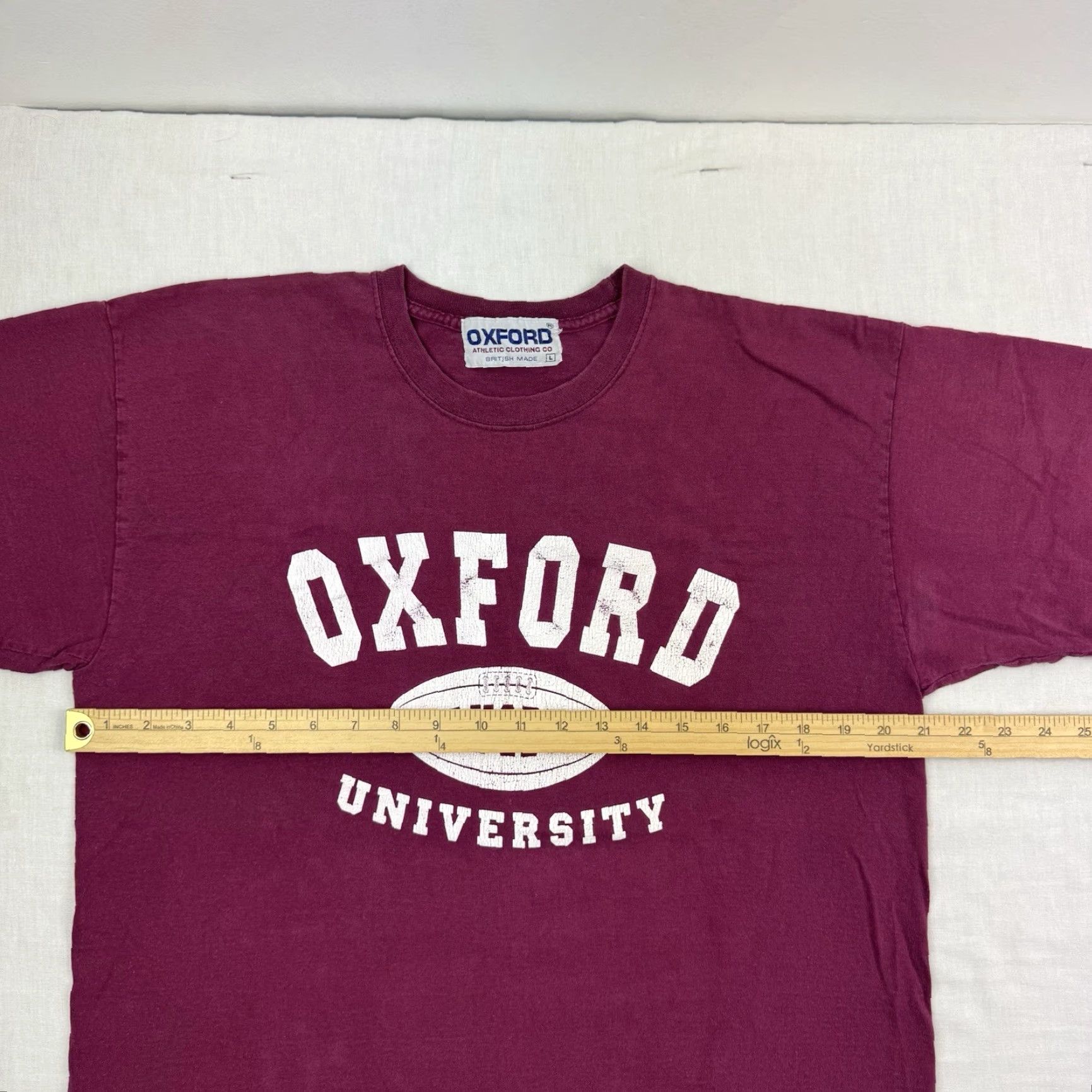 Vintage VINTAGE Oxford University Rugby T Shirt Adult Large College British Made School Shirt Mens Red 90s, University, College, School Oxford Shirt Mens Size US L / EU 52-54 / 3 - 7 Thumbnail