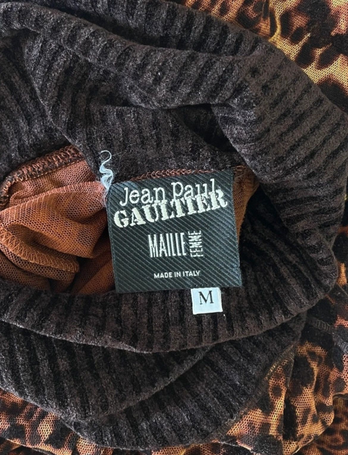 Jean Paul Gaultier Leopard Print Turtleneck Maxi Dress By Jean Paul Gaultier Size M / US 6-8 / IT 42-44 - 6 Thumbnail