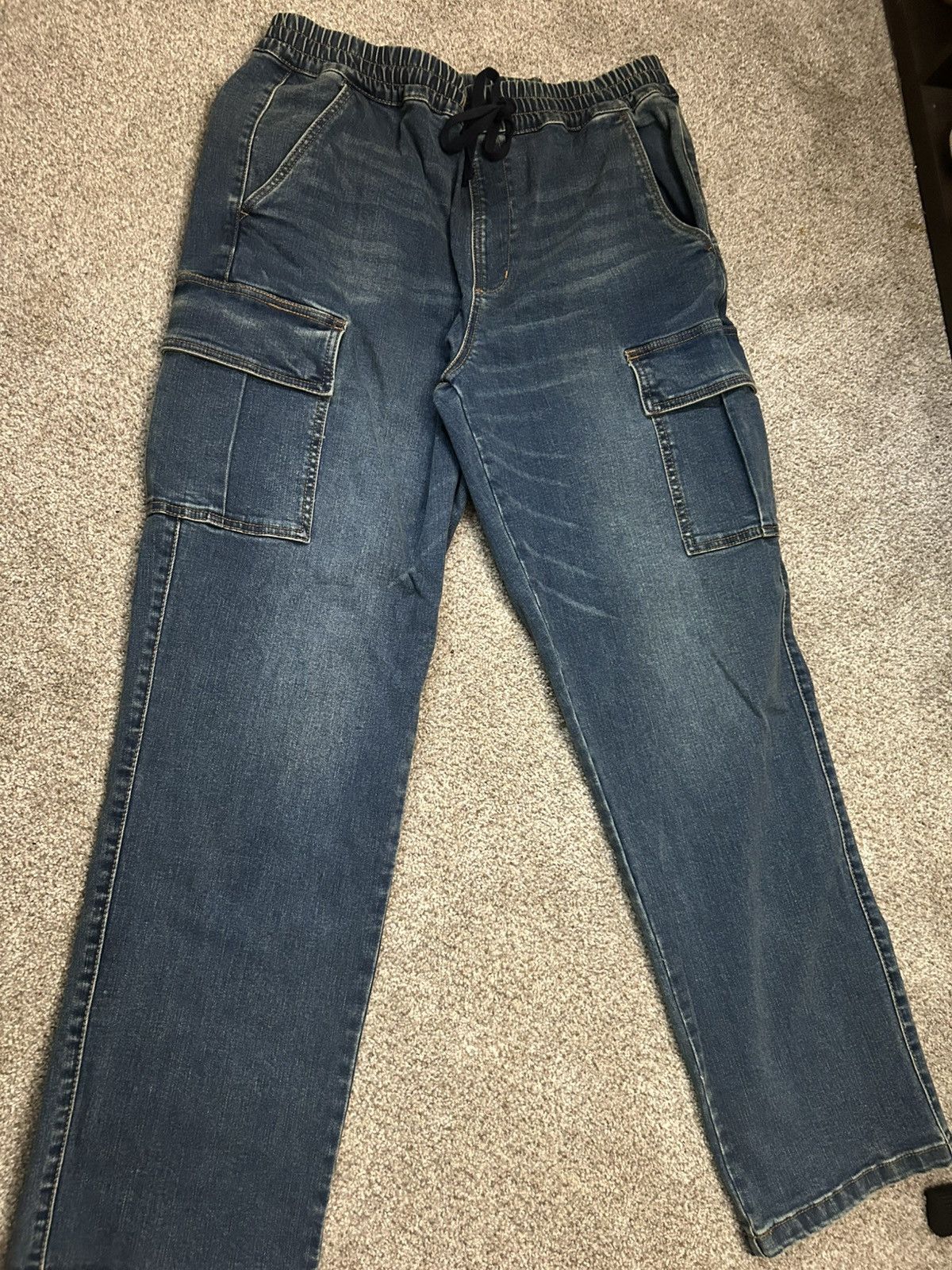 Arizona Jean Co. Arizona Jean Co. Denim Cargo Joggers (Size Large) Size US 32 / EU 48 - 1 Thumbnail