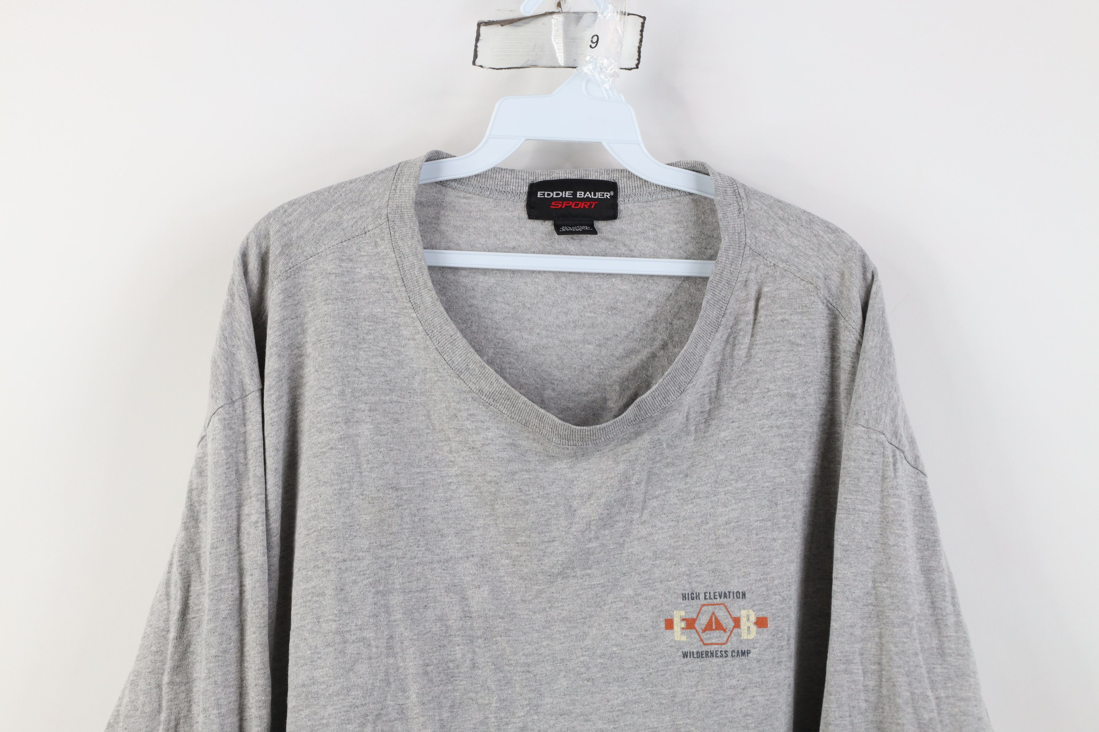 Eddie Bauer Vintage 90s Eddie Bauer Camp Long Sleeve T-Shirt Gray USA Size US XXL / EU 58 / 5 - 2 Thumbnail