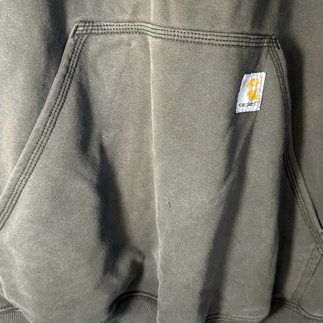 Carhartt Carhartt Hoodie Mens XL Green Original Fit Workwear Outdoor Casual Distressed Mens Size US M / EU 48-50 / 2 - 2 Thumbnail