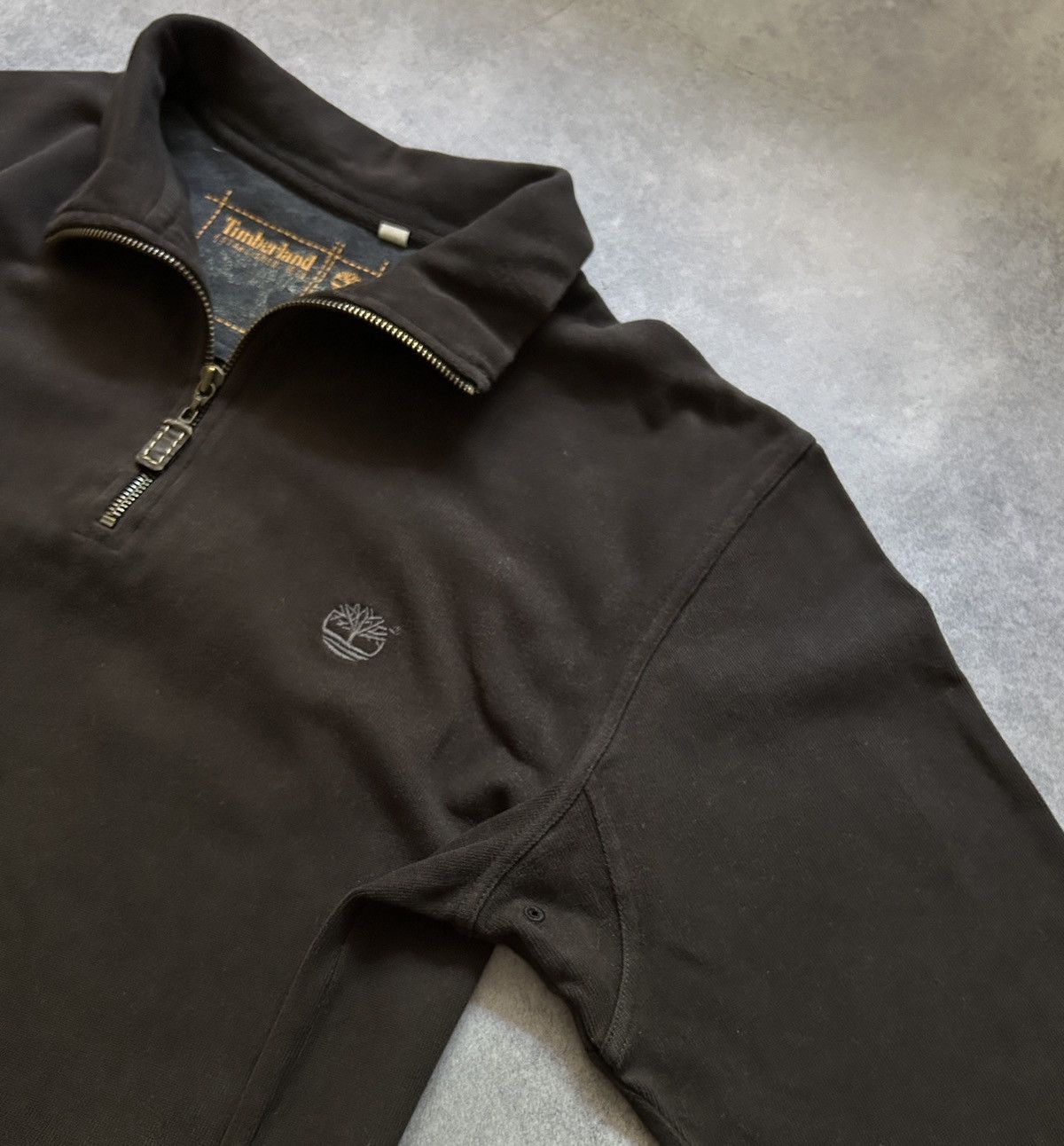 Timberland × Vintage Vintage Timberland 1/4 zip faded sun faded sweatshirt Size US M / EU 48-50 / 2 - 3 Thumbnail