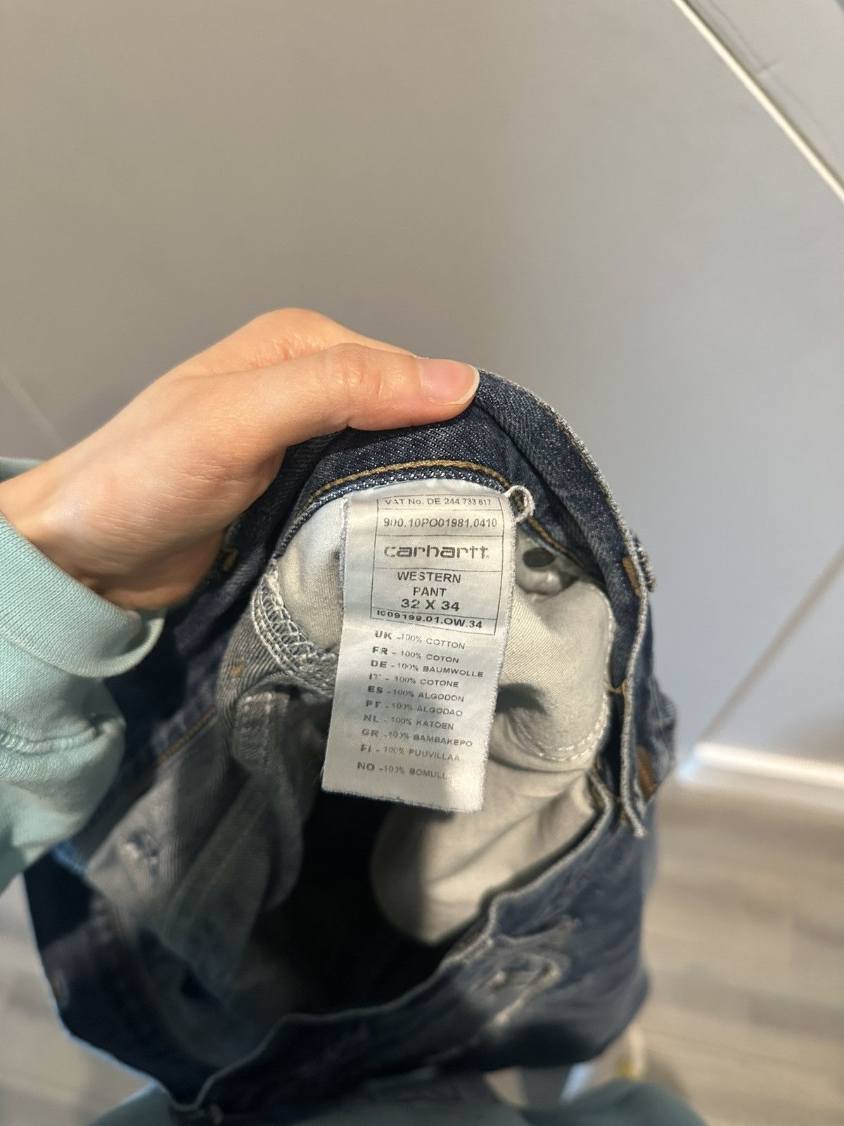 Carhartt Distressed Blue Denim Carhartt Jeans Size US 32 / EU 48 - 5 Thumbnail