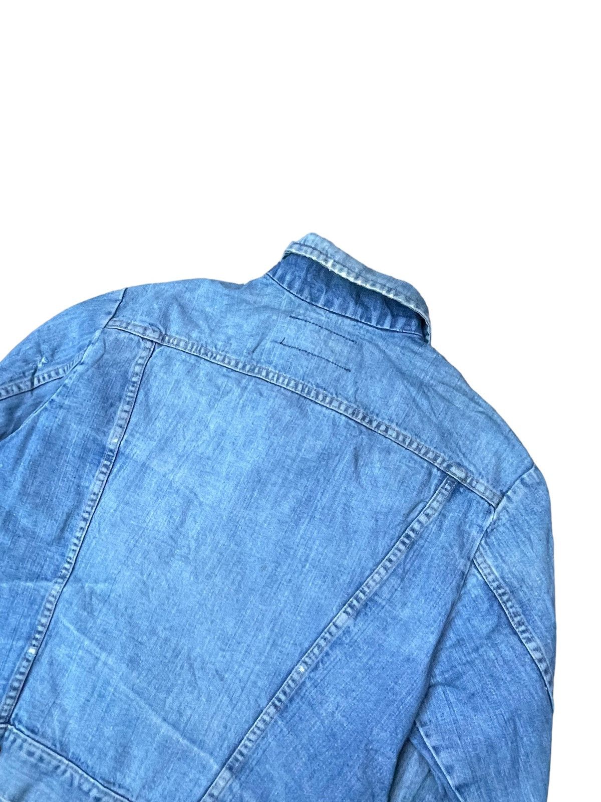 Vintage Vintage 70’s Wrangler Distresed Denim Jacket Size US L / EU 52-54 / 3 - 8 Thumbnail