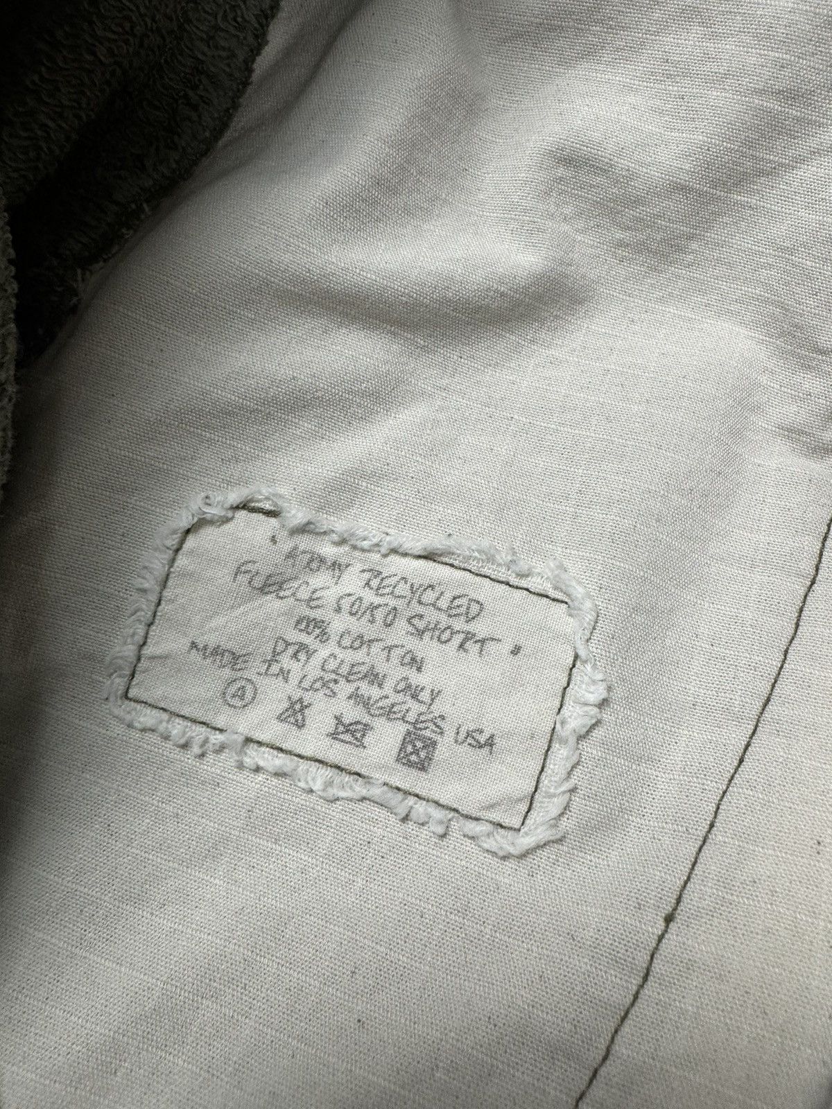 Greg Lauren Army Recycled Fleece 50/50 Short Size US 34 / EU 50 - 5 Thumbnail