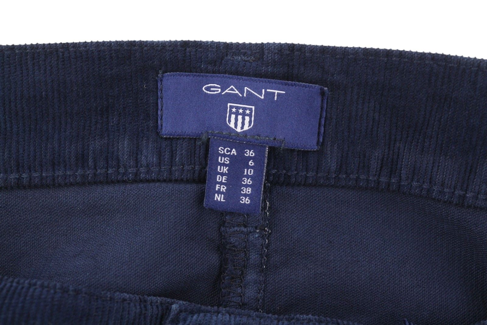 Gant EU36 Dark Blue Corduroy Zip Fly Pockets Skirt 84932 Size 28" / US 6 / IT 42 - 9 Thumbnail