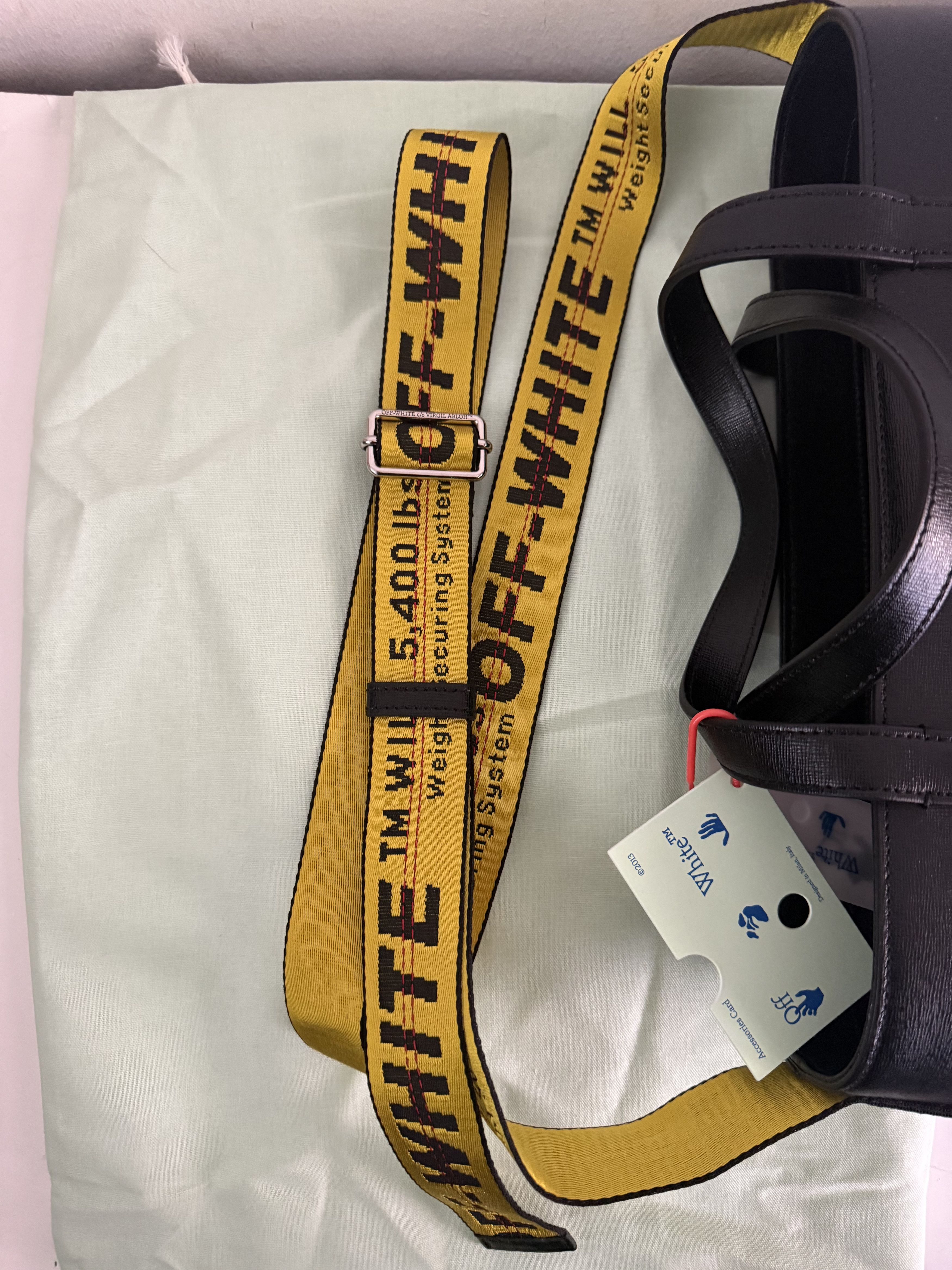 Off-White Off White Tote Black Leather Size ONE SIZE - 11 Thumbnail