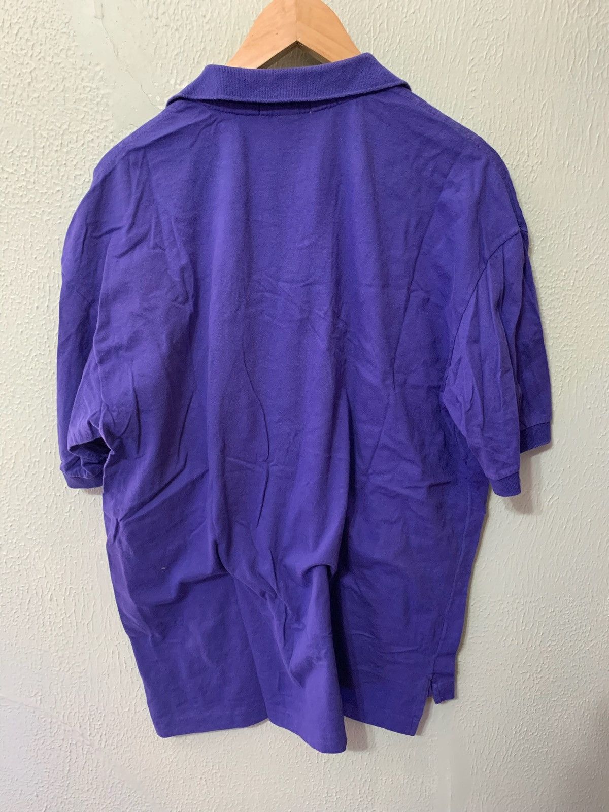 Vintage Vintage Solid Purple Izod Polo Tee Size US L / EU 52-54 / 3 - 1 Thumbnail
