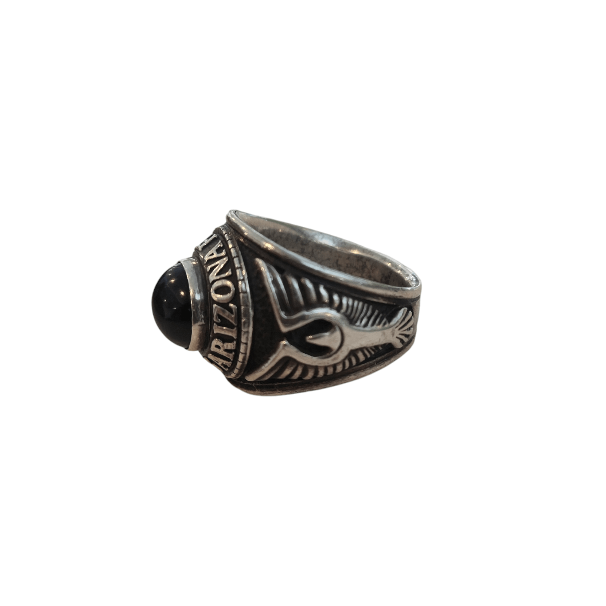 ARIZONA FREEDOM × Japanese Brand × Sterling Silver 2013 Collection Ring Silver (SV925) x Black Star Diopsite Size ONE SIZE - 3 Thumbnail