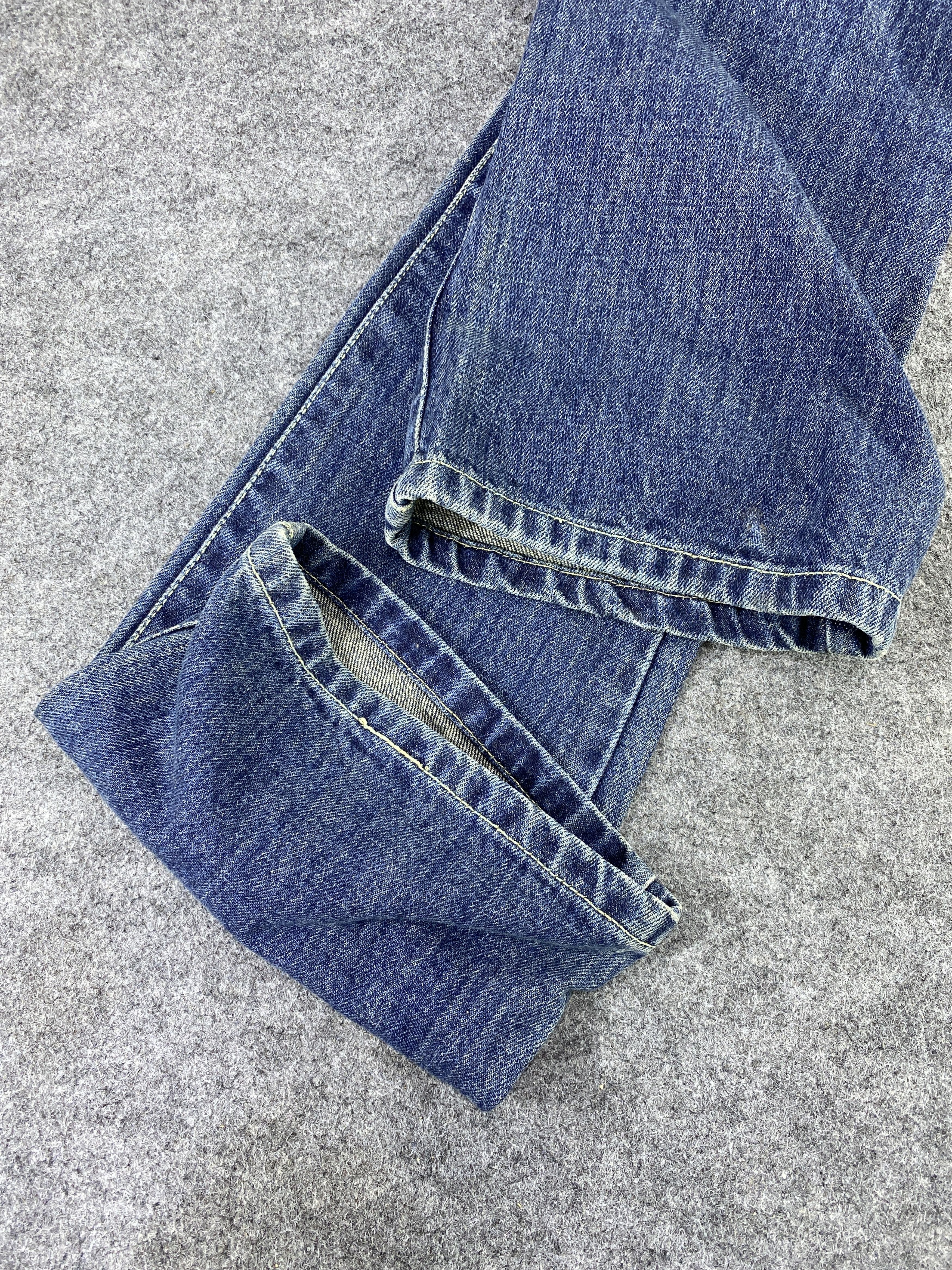 Japanese Brand Japanese Brand Blue Wash Flare Jeans - J984 Size 28" / US 6 / IT 42 - 12 Thumbnail