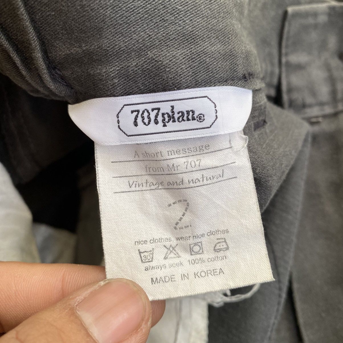 Japanese Brand 707 Plan - Luxury Style Reguler Pants Size US 31 - 11 Thumbnail