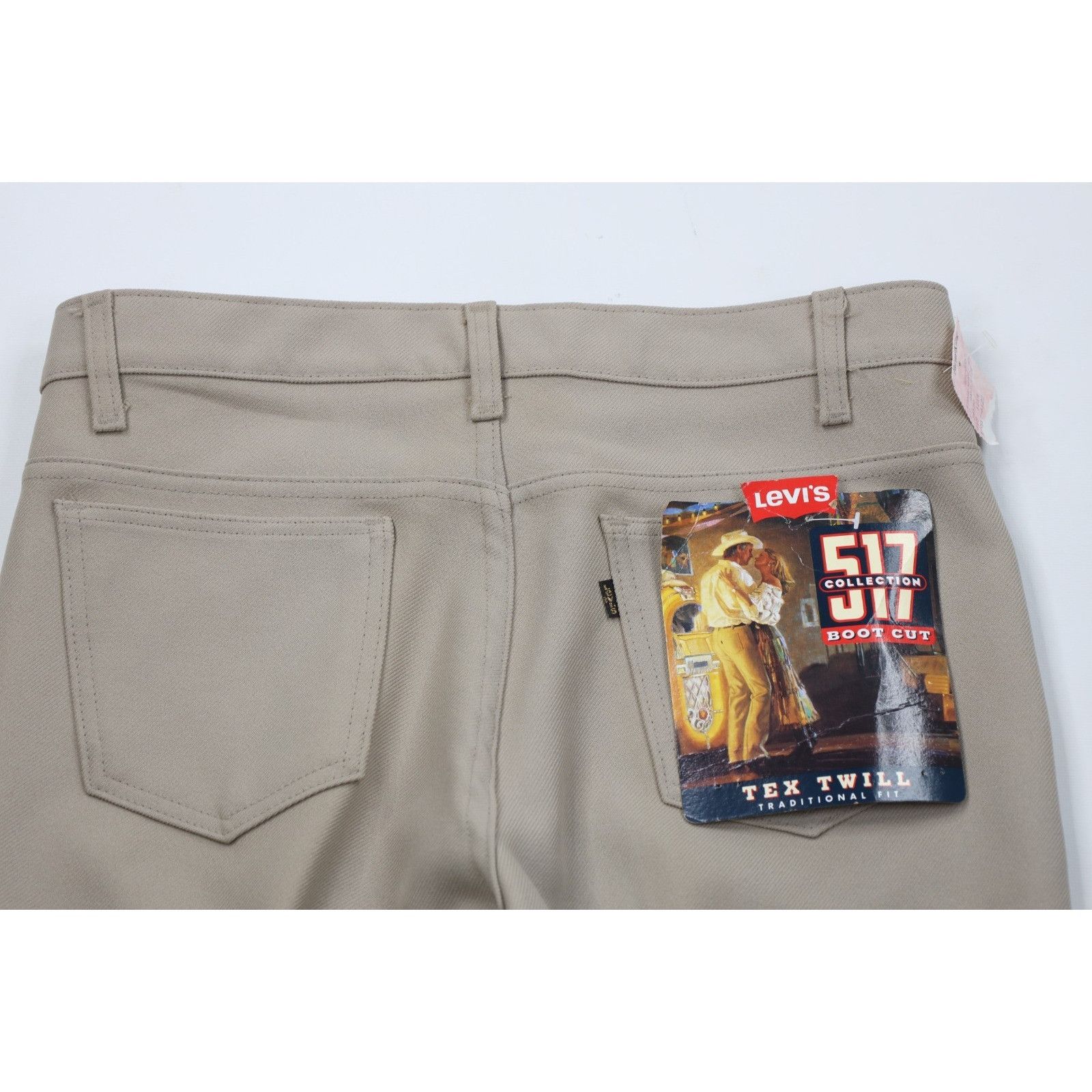 Levi's NOS Vintage 90s Levis 517 Western Flared Knit Chino Pants Size US 34 / EU 50 - 11 Thumbnail