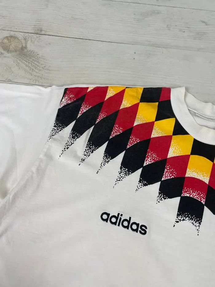 Adidas Vintage Adidas Germany 1994 1996 Training T-Shirt Jersey Size US L / EU 52-54 / 3 - 4 Thumbnail
