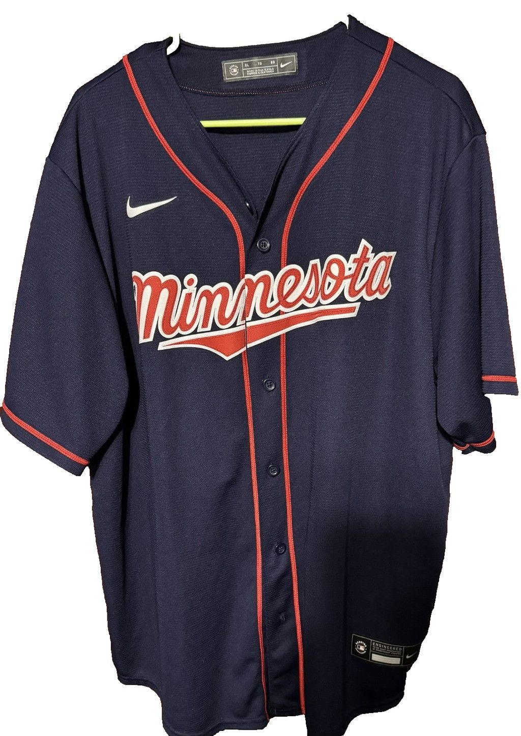 Nike Minnesota Twins Vintage Nike Jersey Blue Men's Size XL Size US XL / EU 56 / 4 - 1 Thumbnail