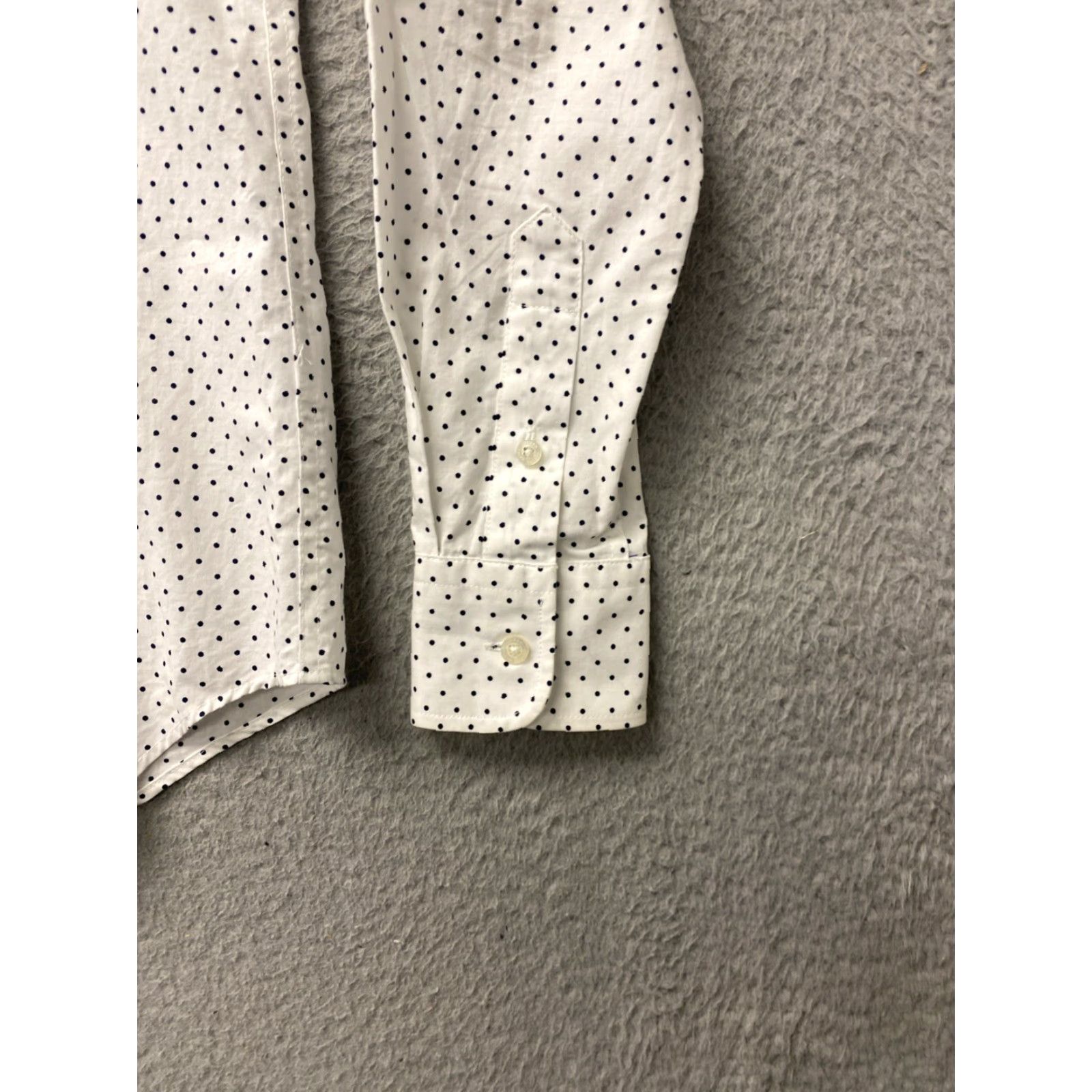 Ralph Lauren Ralph Lauren Button Shirt Polka Dot White Women Small /110-55 Canvas Cotton Polyester Silk? Size S / US 4 / IT 40 - 7 Thumbnail
