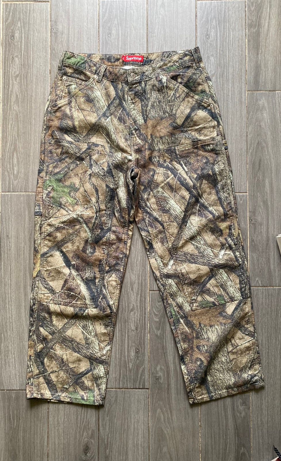 Pre-owned Moleskin Double Knee Painter Pant Size 34 In Camo