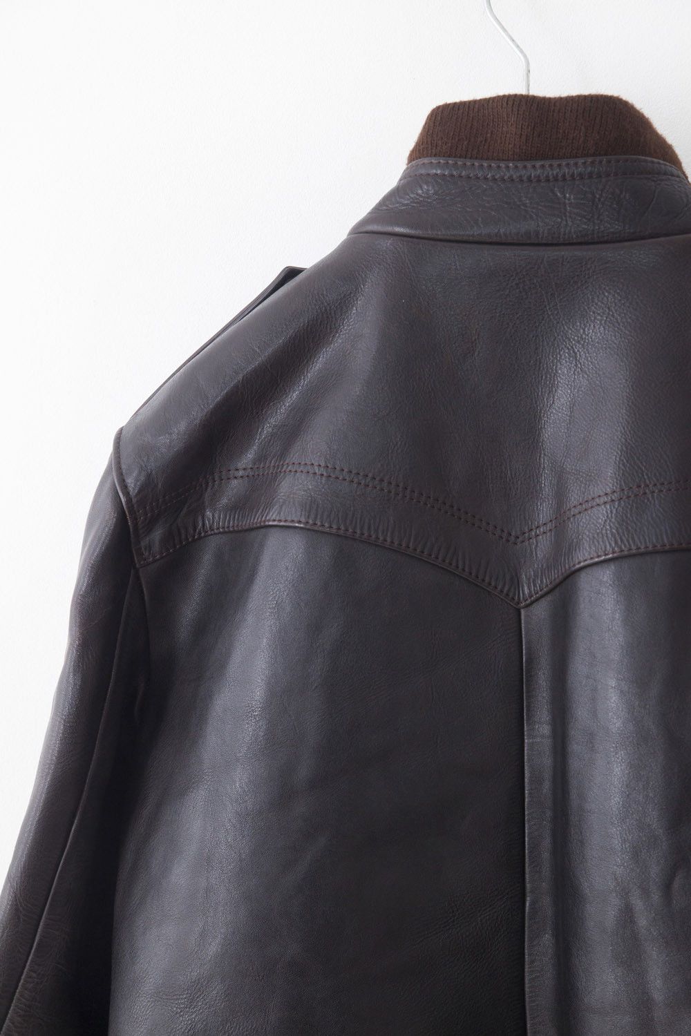 Vintage Vintage 1990's French A2 leather bomber jacket Size US M / EU 48-50 / 2 - 5 Thumbnail