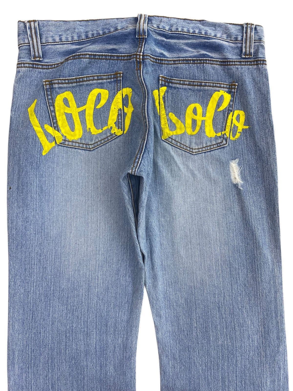 Other Japanese Brand Blue Faded Wash Style Loose Jeans Size US 33 - 4 Thumbnail
