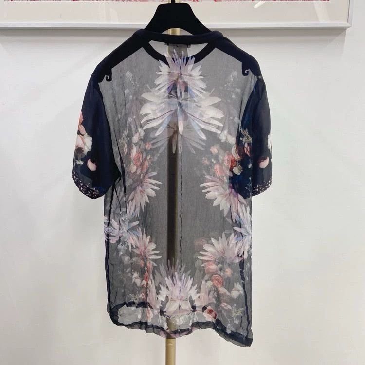 Givenchy Givenchy Size36 Printed Transparent Round Neck Top, Size 36 Size US M / EU 48-50 / 2 - 2 Thumbnail