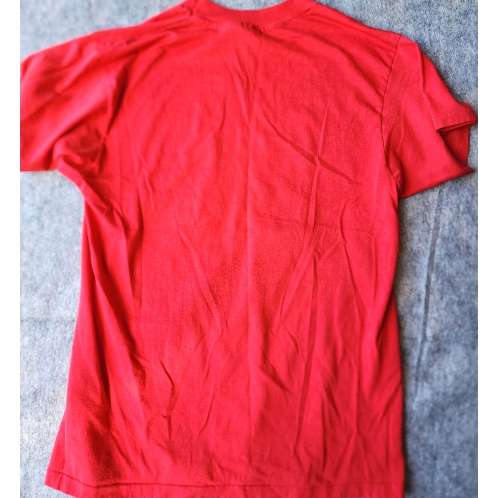 Vintage VINTAGE Single Figaro's Barbershop Shirt Single Stitch L Made In USA Shirt Red Mens L Size US L / EU 52-54 / 3 - 4 Thumbnail
