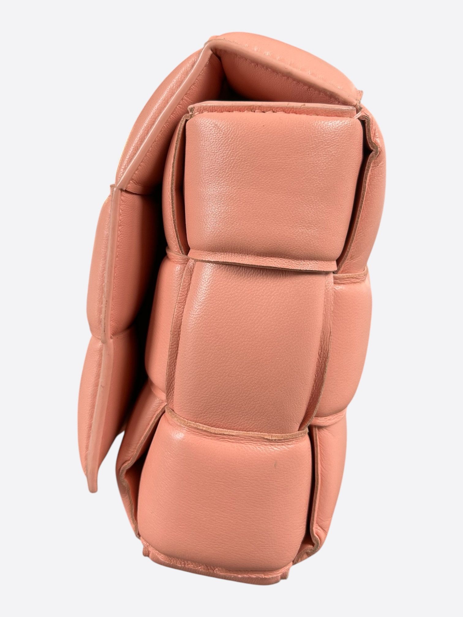 Bottega Veneta Bottega Veneta Pink Intreccio Padded Cassette Bag Size ONE SIZE - 4 Thumbnail