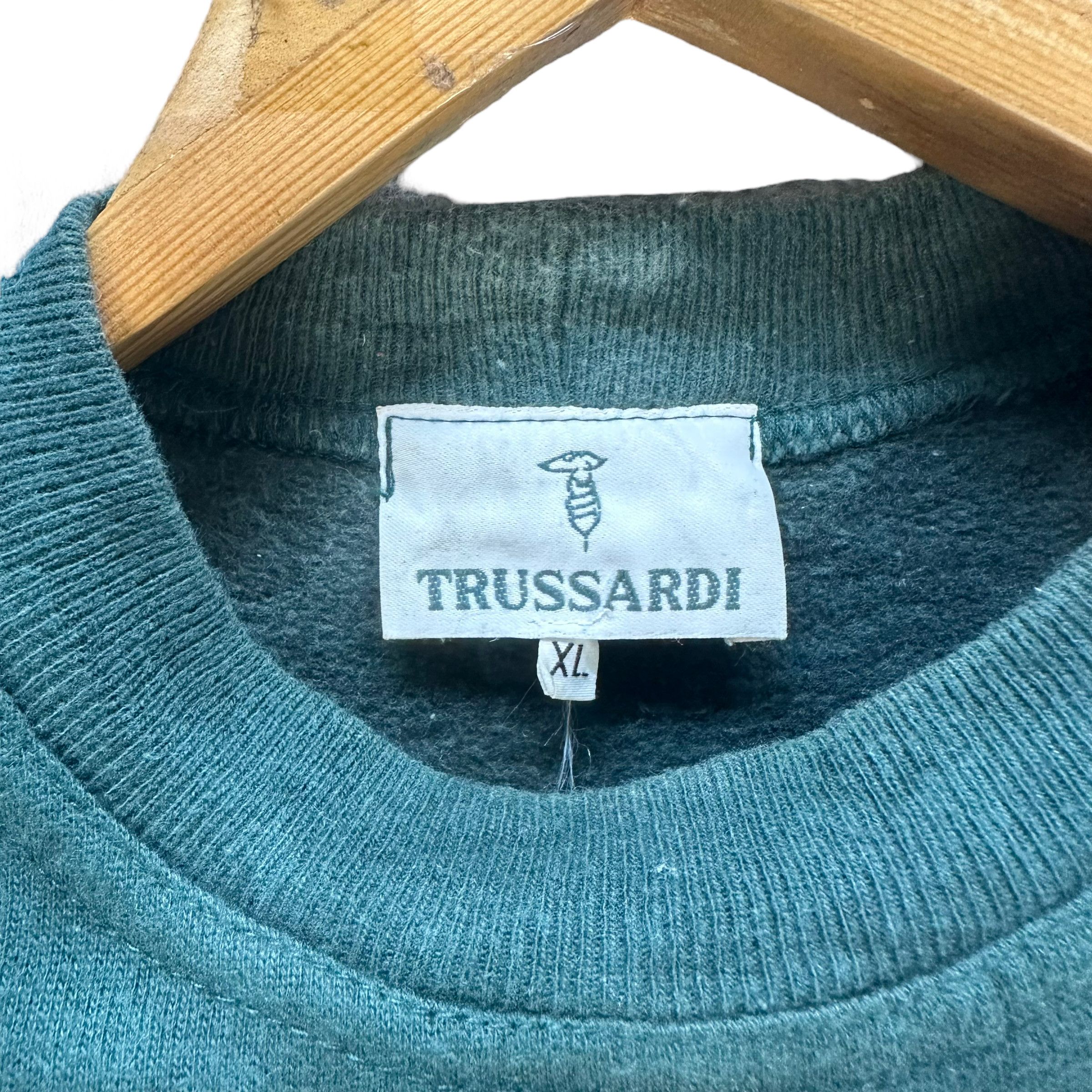 Trussardi TRUSSARDI EMBROIDERY BIG LOGO SWEATSHIRTS #7940-191 Size US XL / EU 56 / 4 - 8 Thumbnail